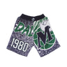 Mitchell & Ness, Pantaloncino Tipo Basket Uomo Nba Jumbotron Sublimated Mesh Shorts Hardwood Classics Dalmav, Navy/original Team Colors