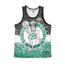 Mitchell & Ness, Canotta Tipo Basket Uomo Nba Jumbotron Sublimated Mesh Tank Hardwood Classics Boscel, Kelly Green/original Team Colors