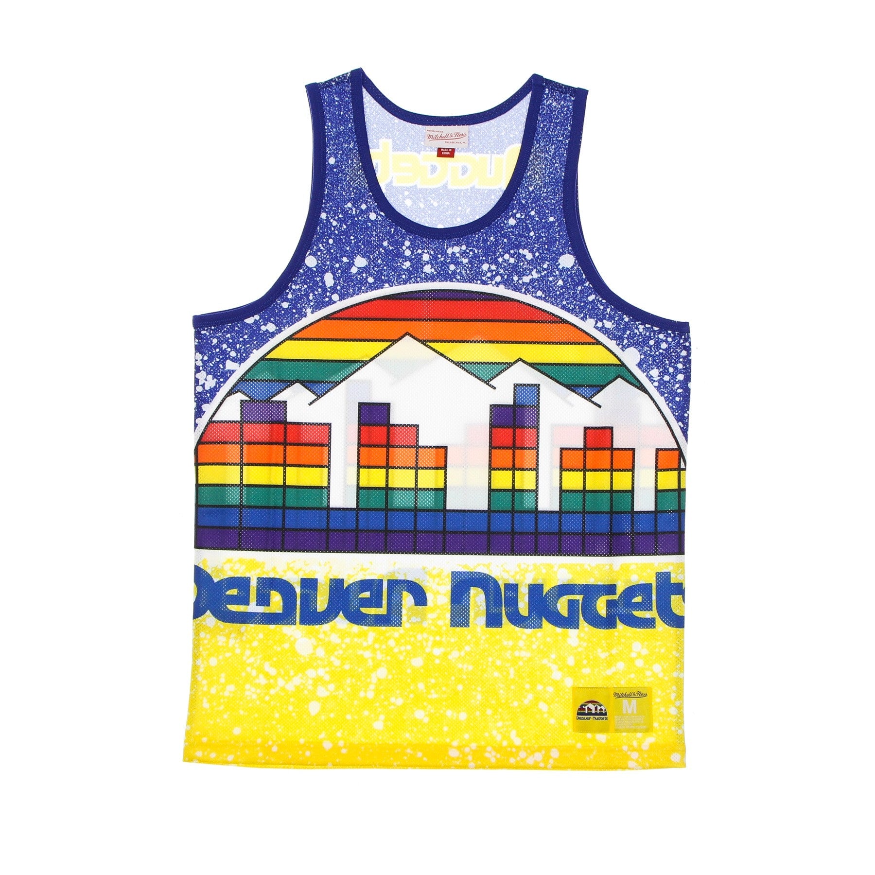 Mitchell & Ness, Canotta Tipo Basket Uomo Nba Jumbotron Sublimated Mesh Tank Hardwood Classics Dennug, 