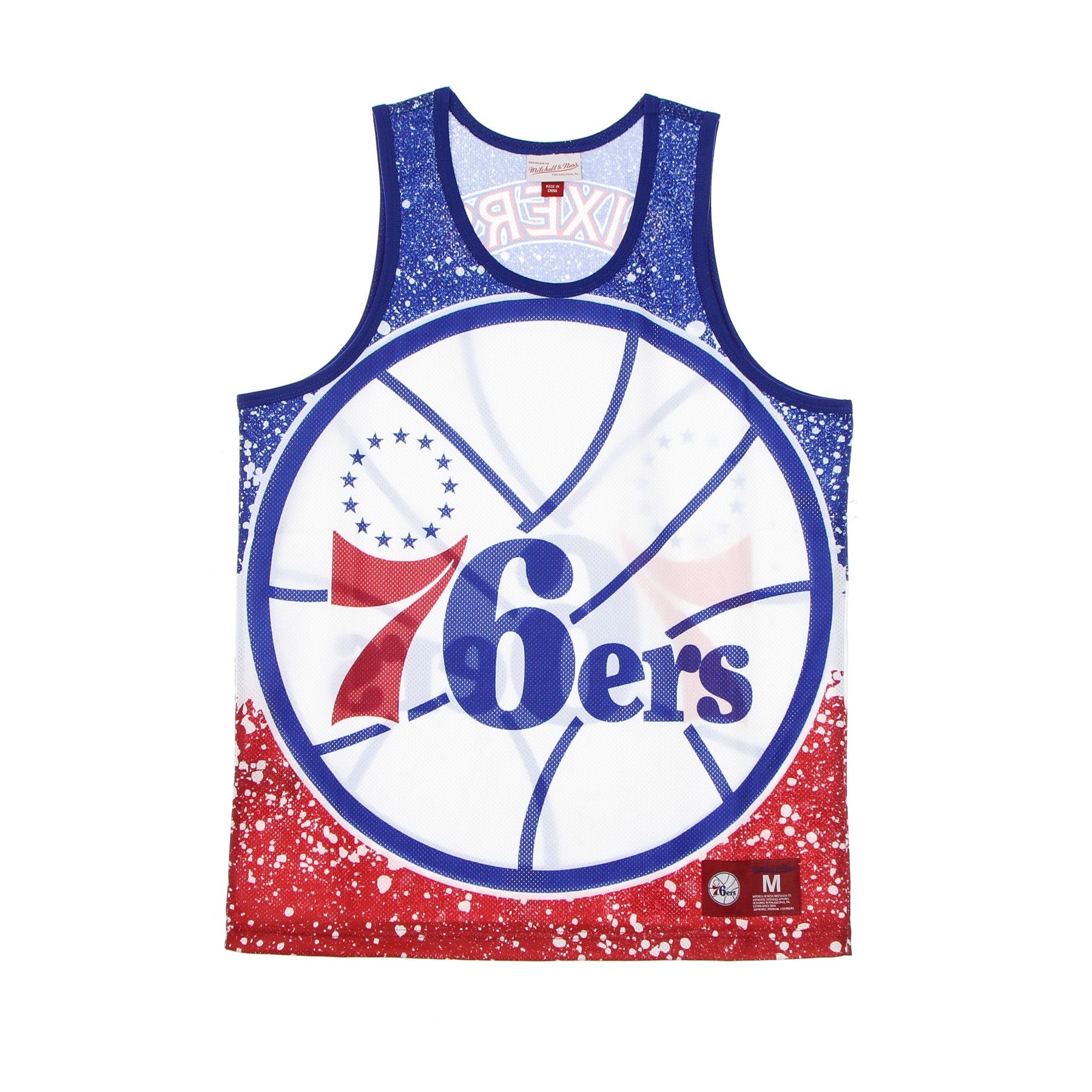 Mitchell & Ness, Canotta Tipo Basket Uomo Nba Jumbotron Sublimated Mesh Tank Hardwood Classics Phi76e, 