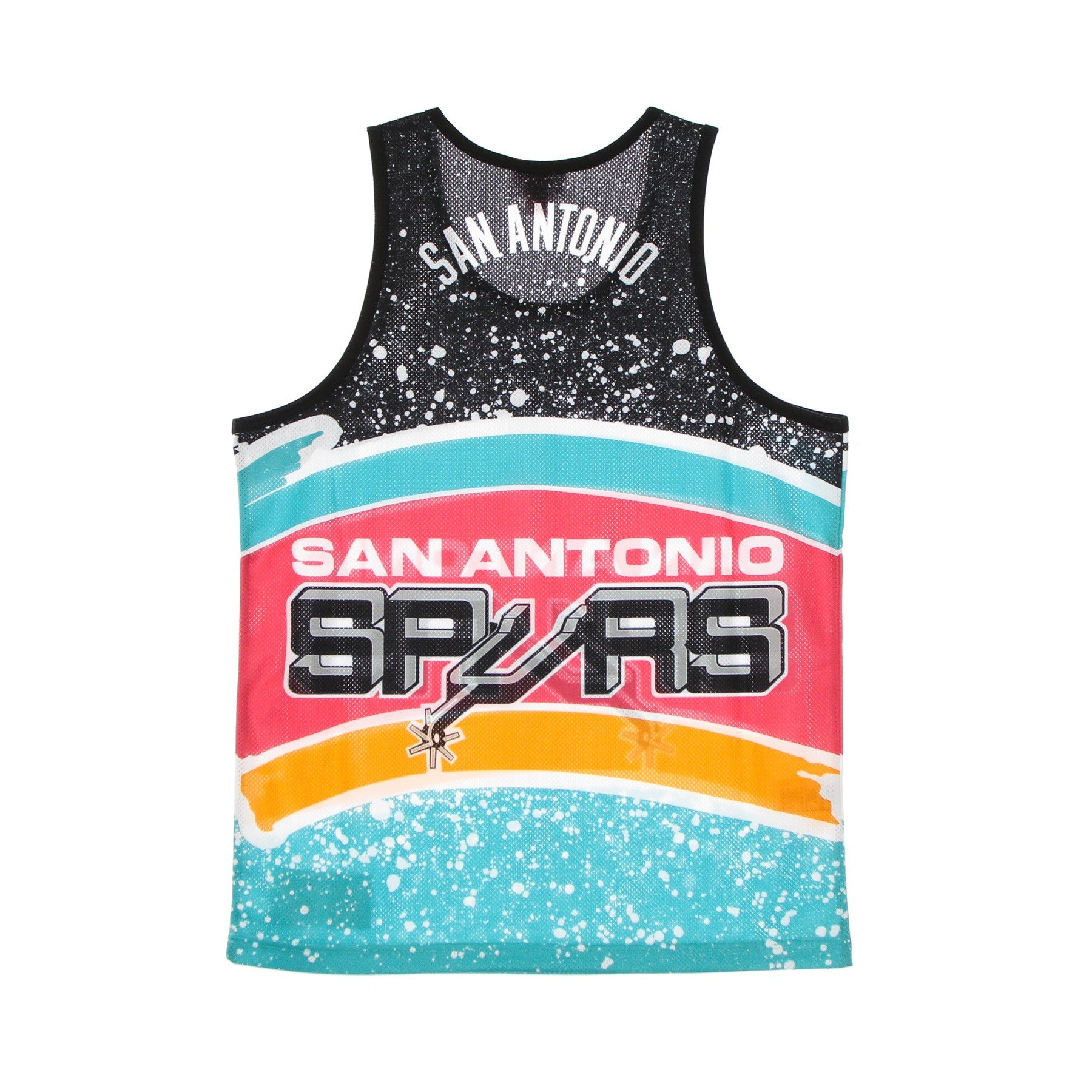 Mitchell & Ness, Canotta Tipo Basket Uomo Nba Jumbotron Sublimated Mesh Tank Hardwood Classics Saaspu, 
