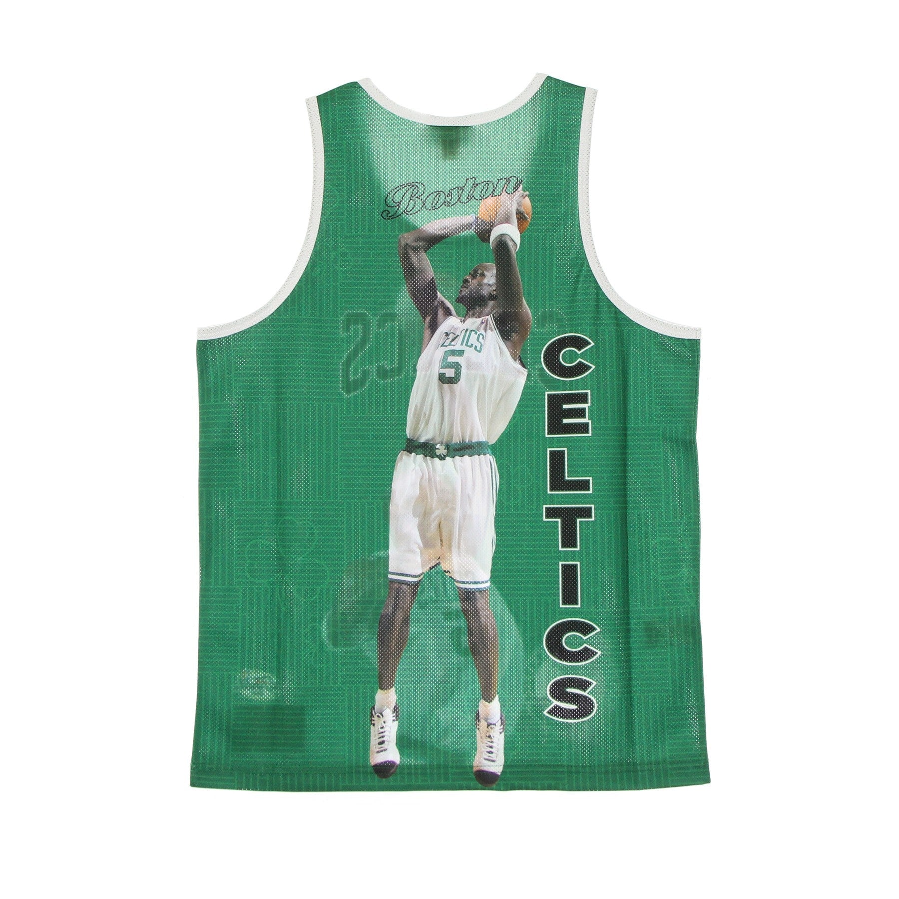 Mitchell & Ness, Canotta Tipo Basket Uomo Nba Behind The Back Tank Kevin Garnett Hardwood Classics Boscel, 
