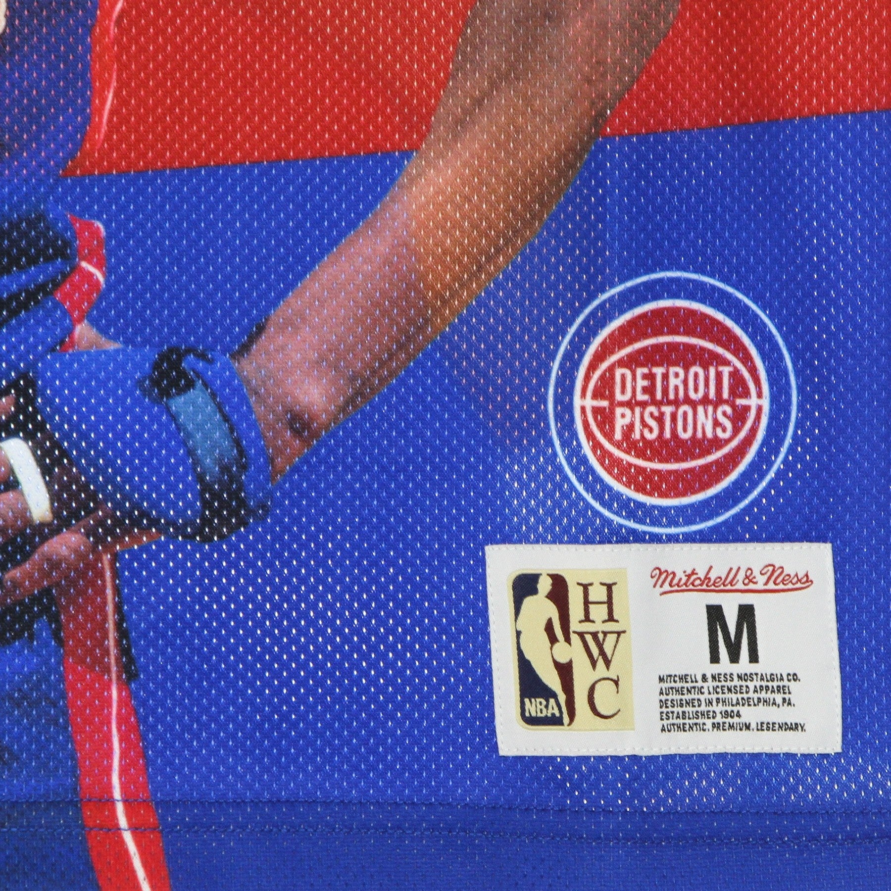 Mitchell & Ness, Canotta Tipo Basket Uomo Nba Behind The Back Tank Dennis Rodman Hardwood Classics Detpis, 