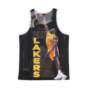Mitchell & Ness, Canotta Tipo Basket Uomo Nba Behind The Back Tank Shaquille O'neal Hardwood Classics Loslak, 