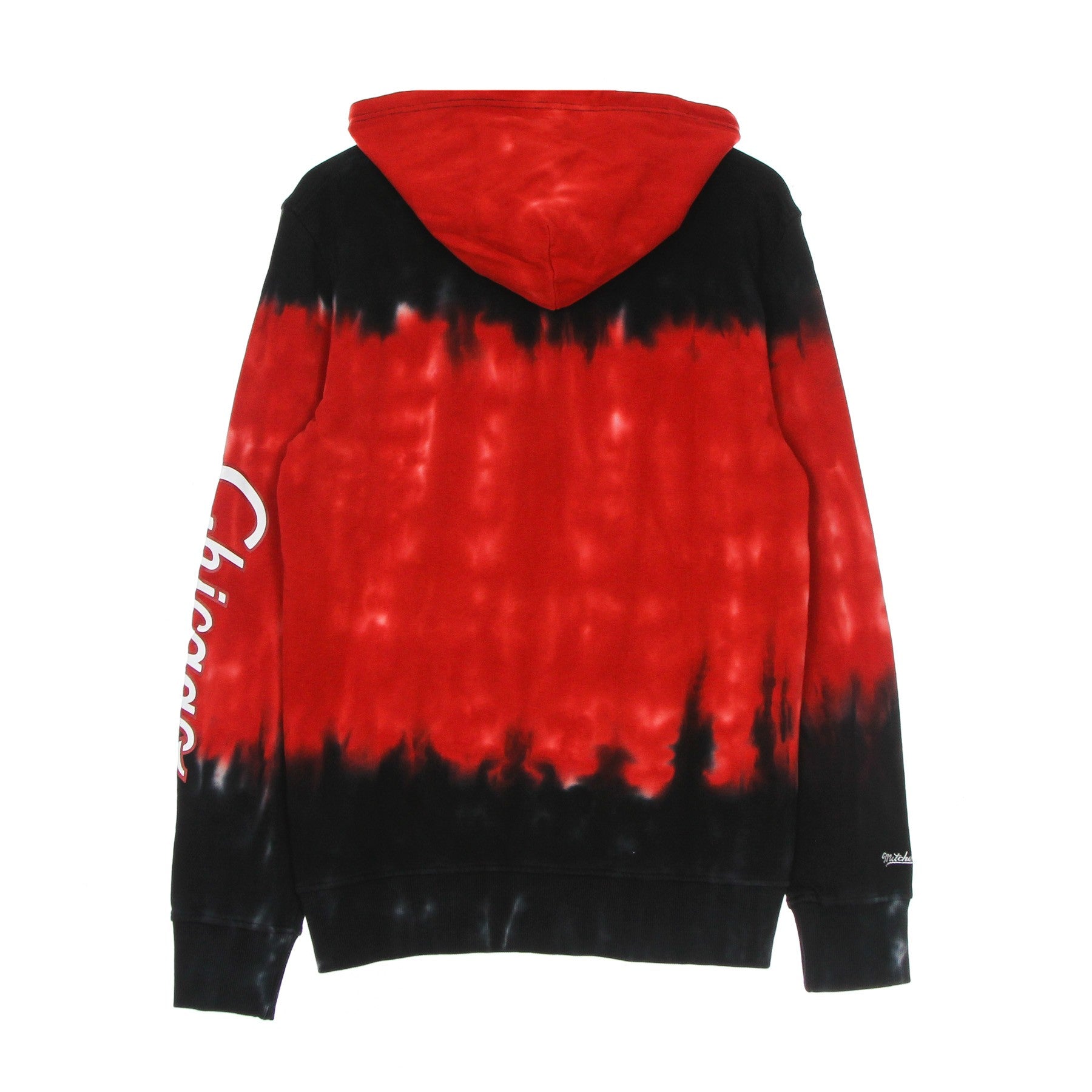 Mitchell & Ness, Felpa Leggera Cappuccio Uomo Nba Tie-dye Hoodie Hardwood Classics Chibul, 