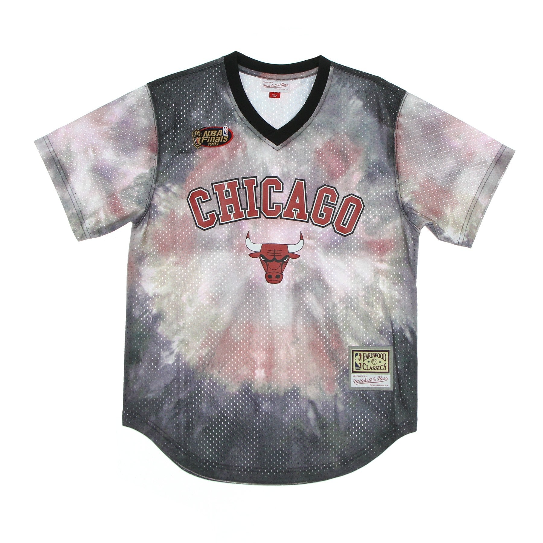 Mitchell & Ness, Casacca Uomo Nba Tie-dye Mesh Jersey Hardwood Classics Chibul, Original Team Colors