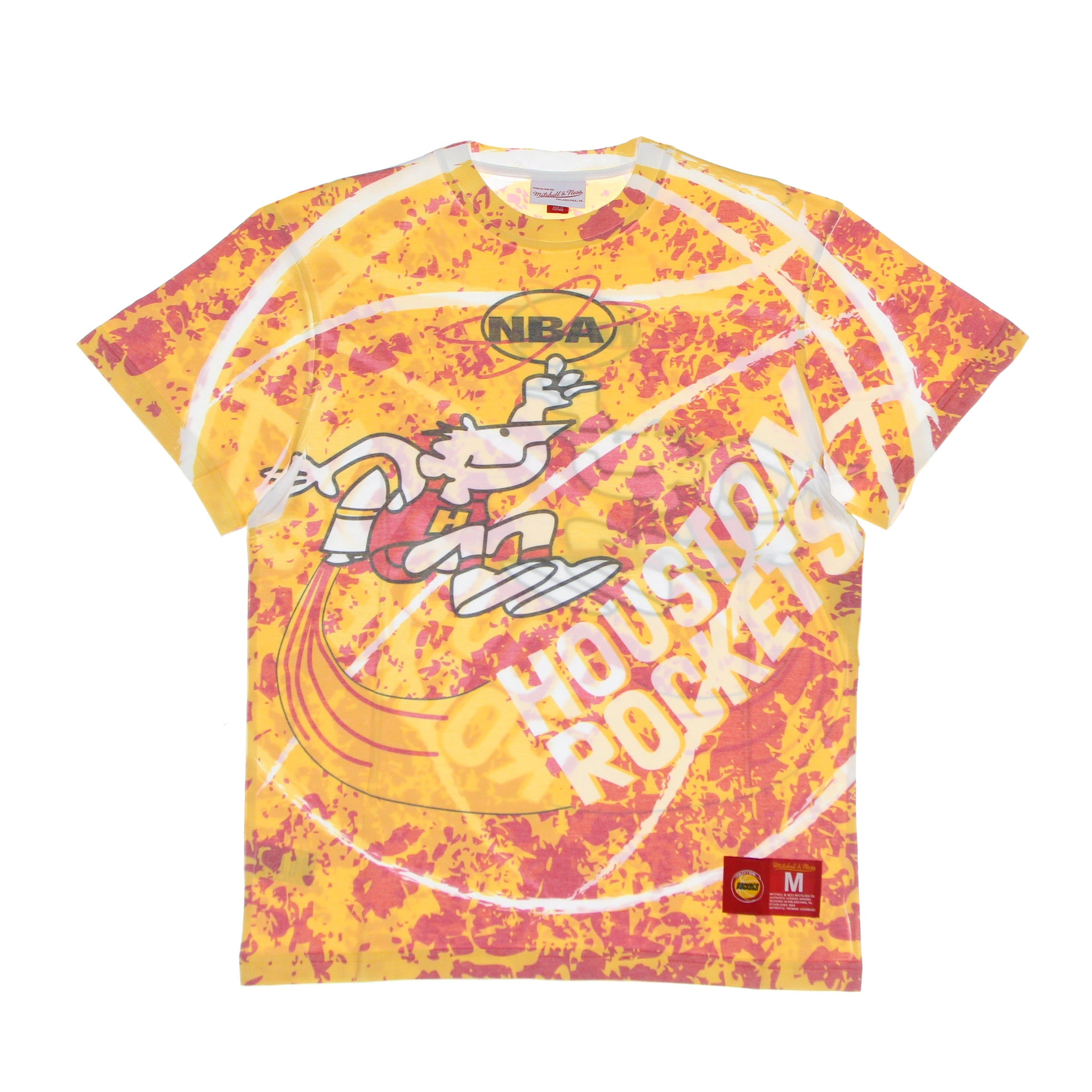 Mitchell & Ness, Maglietta Uomo Nba Jumbotron Tee Hardwood Classics Houroc, Light Gold/original Team Colors
