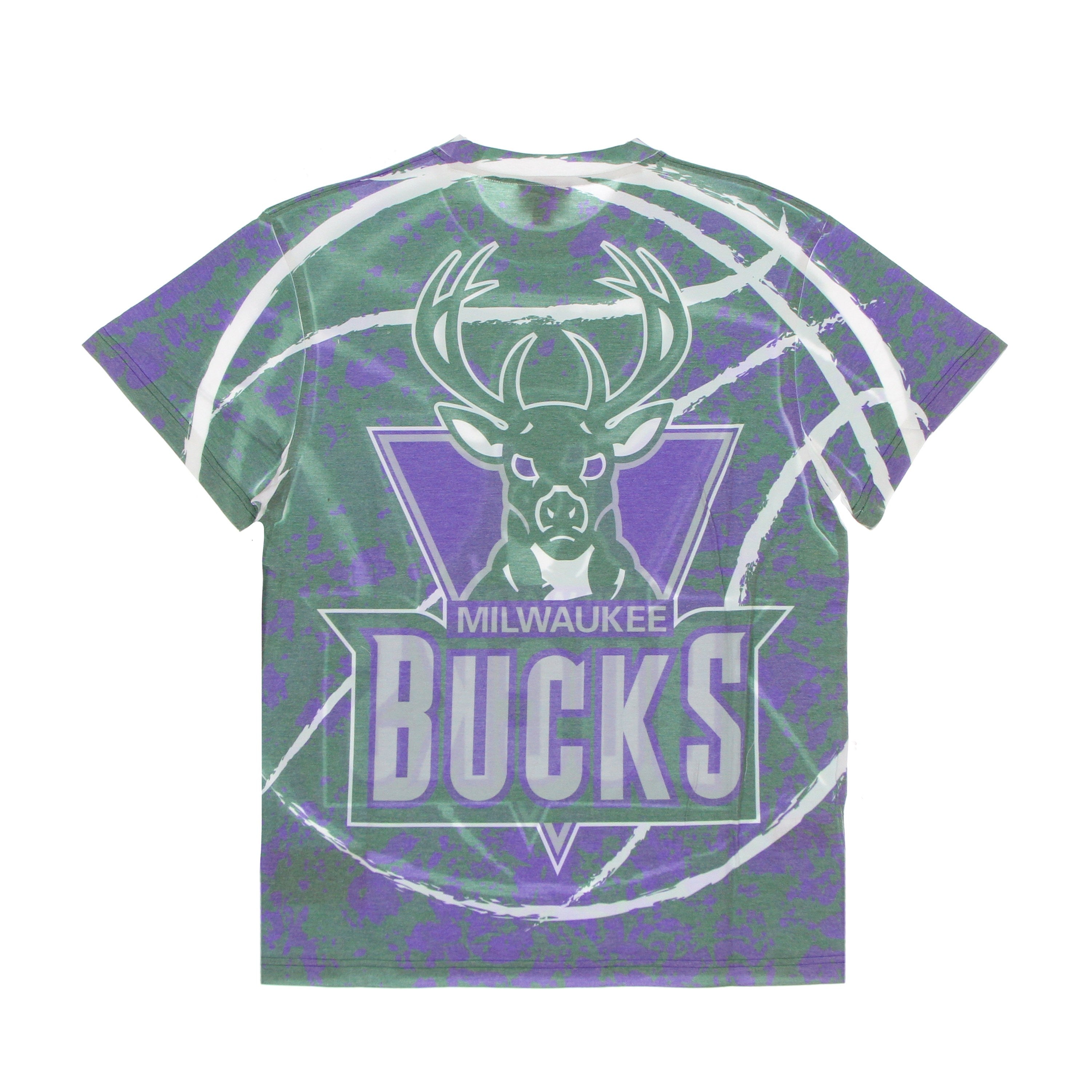 Mitchell & Ness, Maglietta Uomo Nba Jumbotron Tee Hardwood Classics Milbuc, 