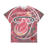 Mitchell & Ness, Maglietta Uomo Nba Jumbotron Tee Hardwood Classics Miahea, Scarlet/original Team Colors