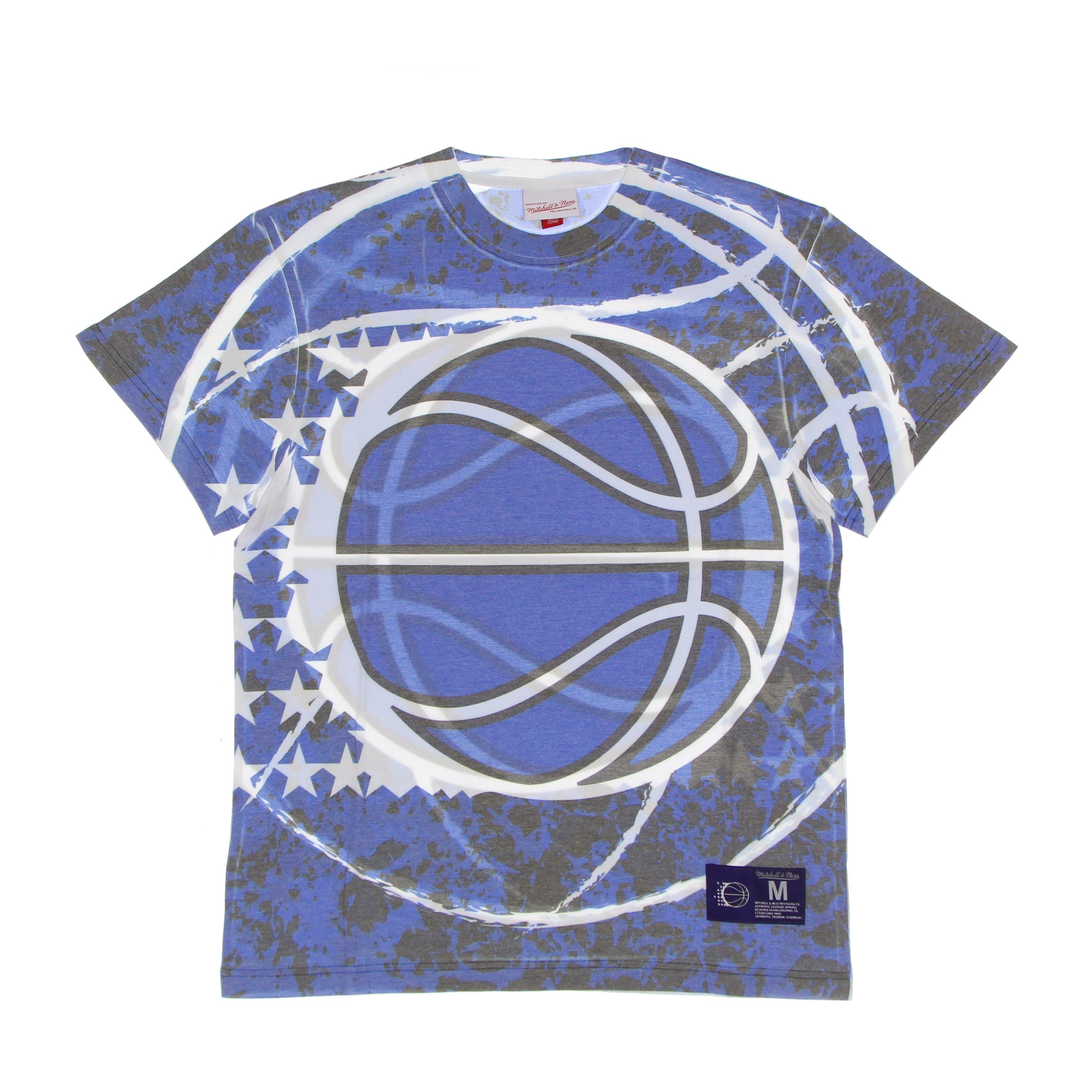 Mitchell & Ness, Maglietta Uomo Nba Jumbotron Tee Hardwood Classics Orlmag, Royal/original Team Colors