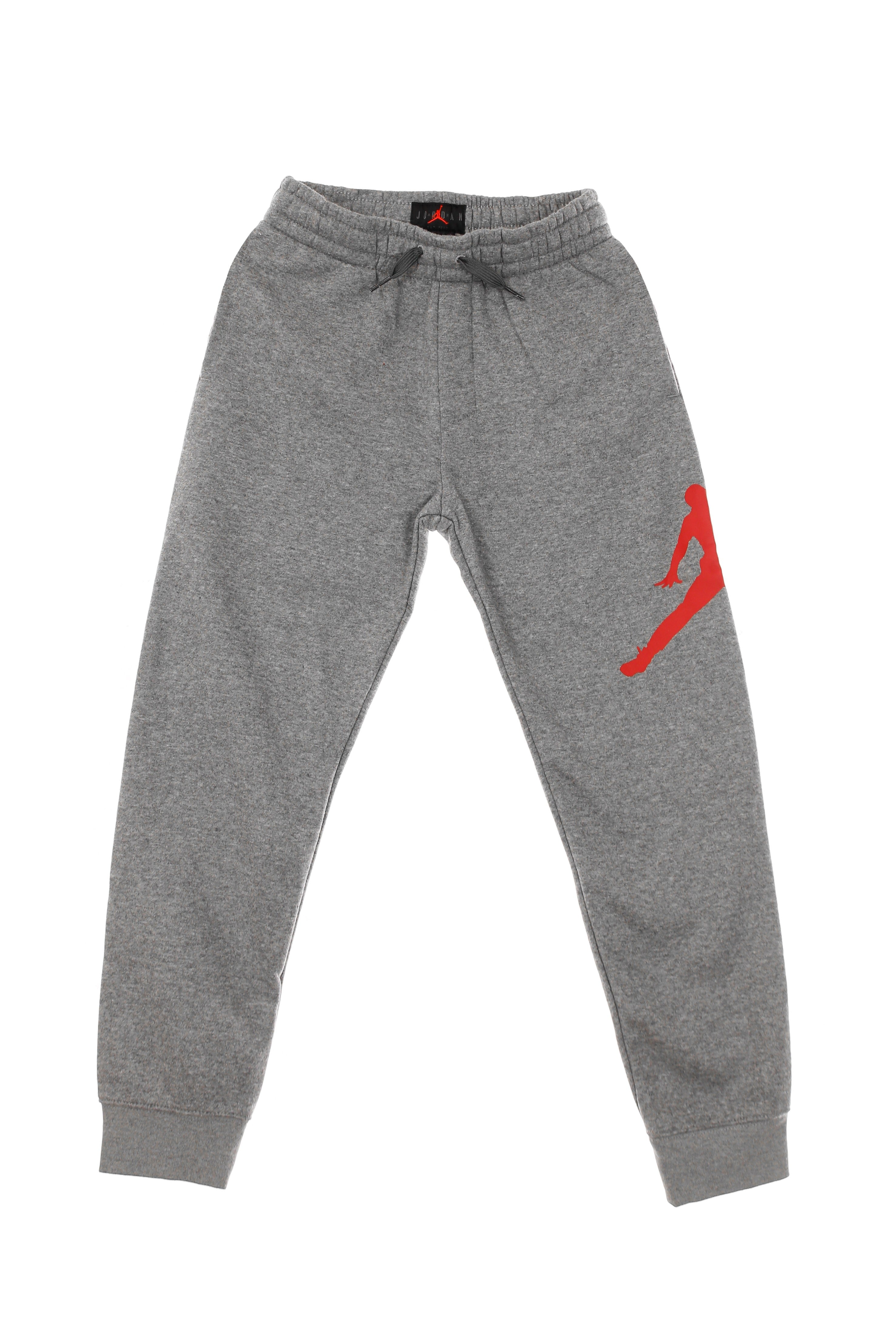 Pantalone Tuta Felpato Bambino Jumpman Logo Pant Grey Heather