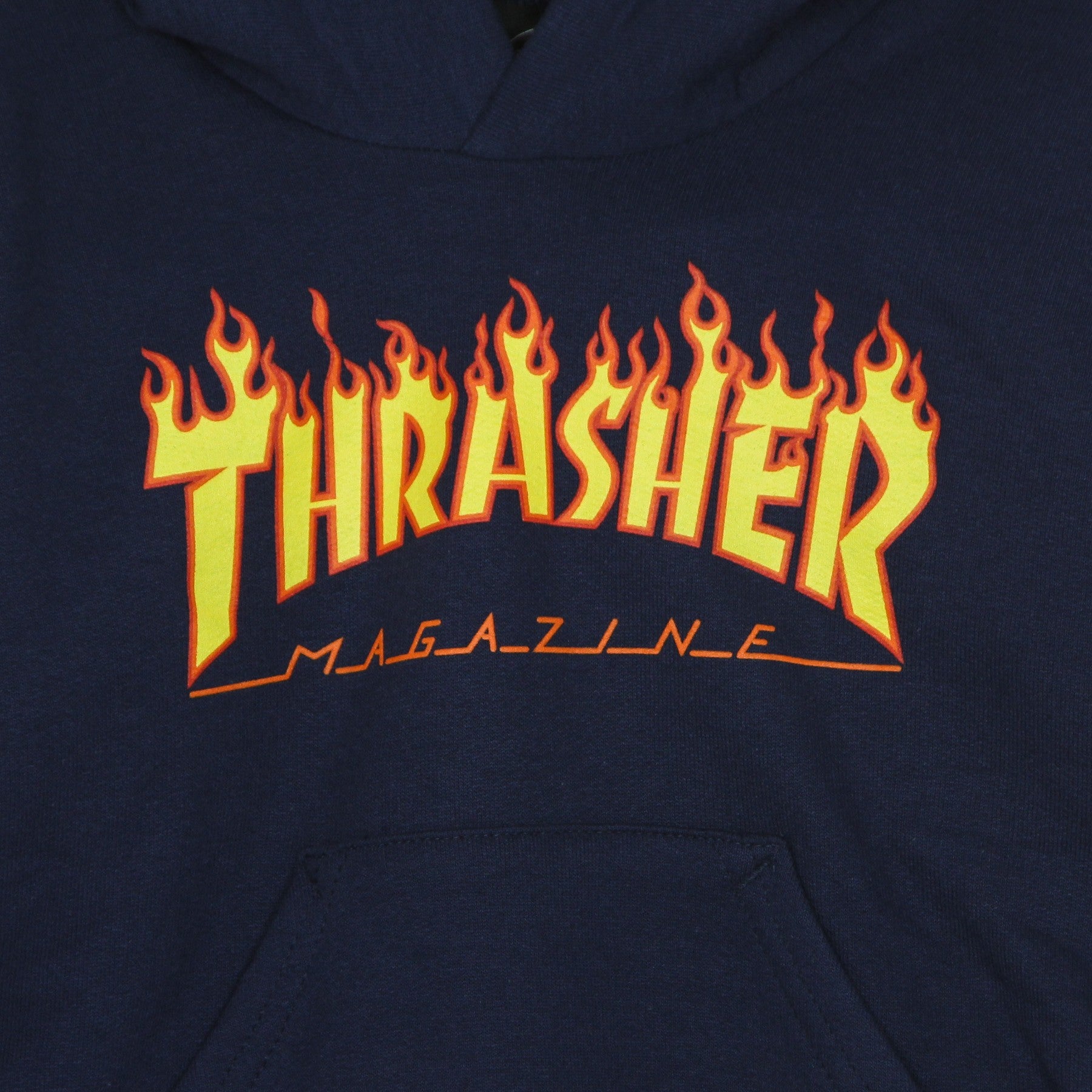 Thrasher, Felpa Cappuccio Ragazzo Flame Hood, 