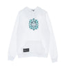 Dolly Noire, Felpa Cappuccio Uomo Logo Maioliche Hoodie, White