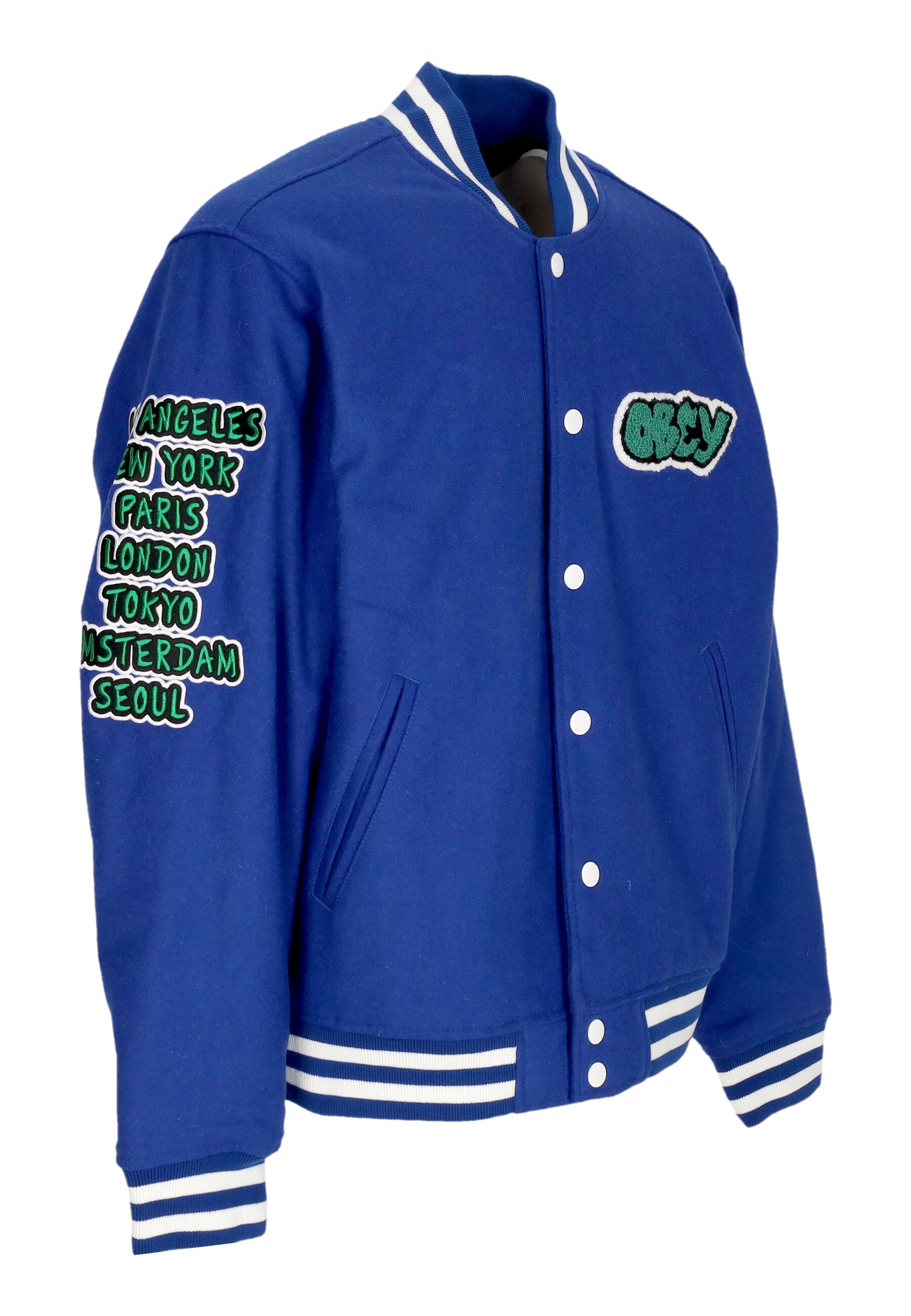 Chaquetas universitarias Hombre Roll Call Varsity Jacket Surf Azul