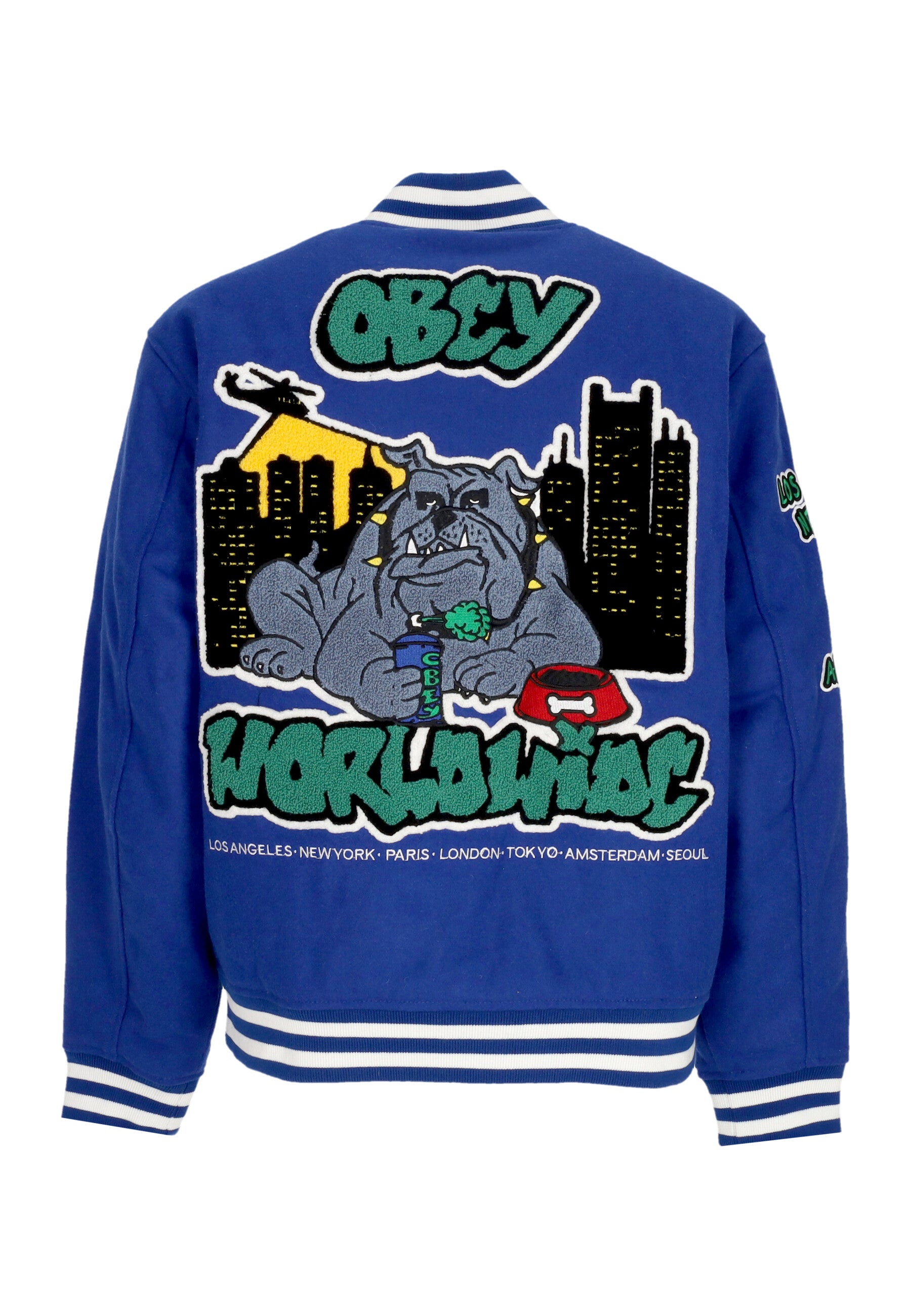 Chaquetas universitarias Hombre Roll Call Varsity Jacket Surf Azul