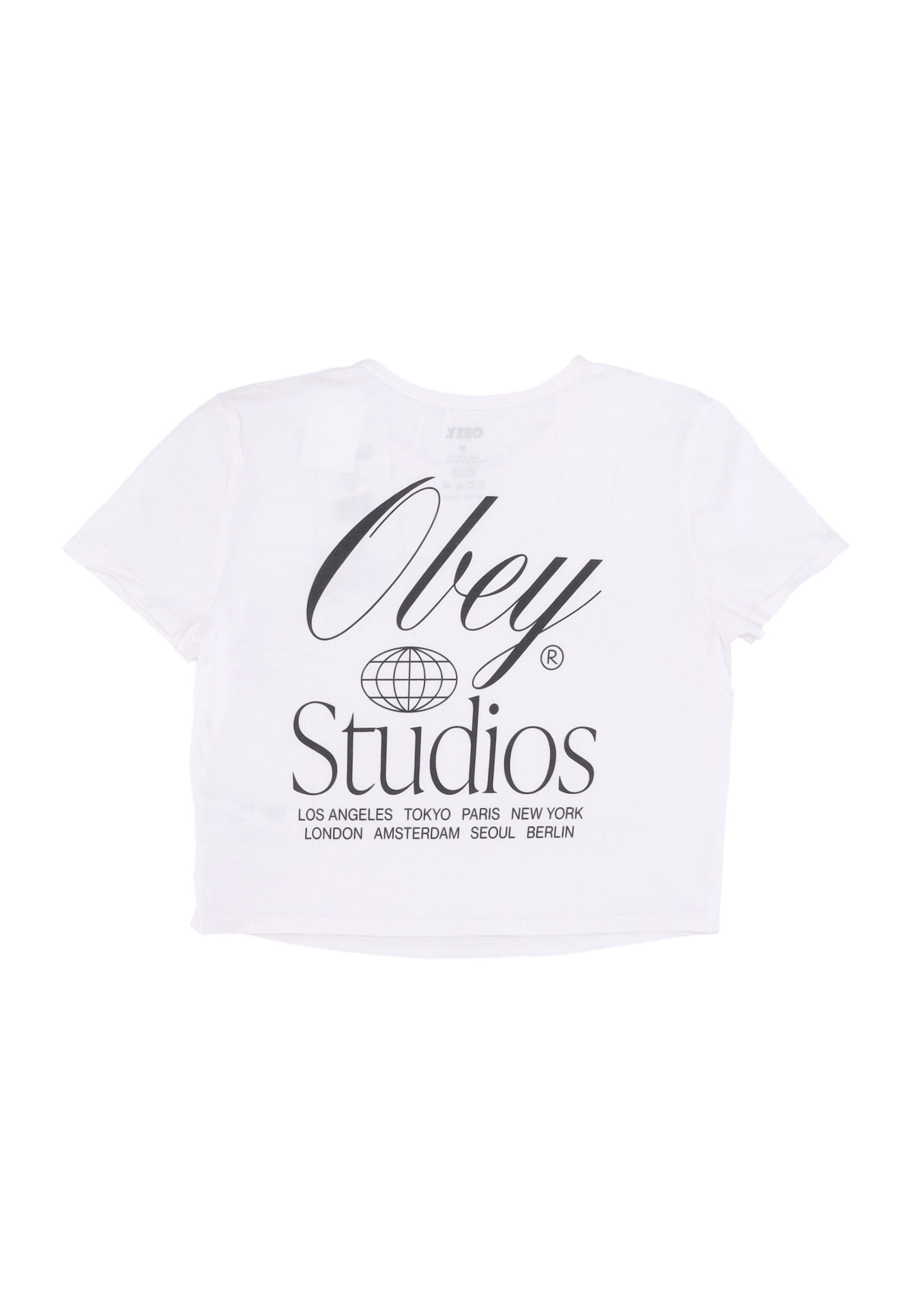 W Global Studios Cropped Chloe Tee White Women's T-Shirt