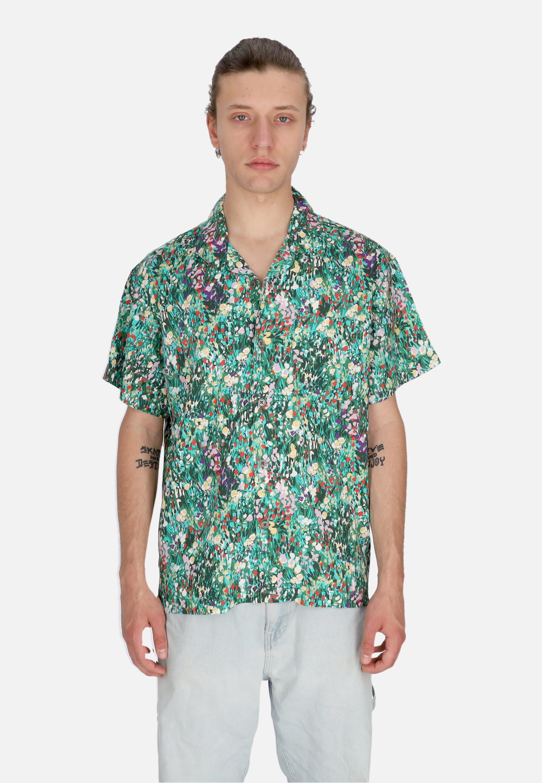 Camicia Manica Corta Uomo The Garden Woven Shirt Fairway Multi 181210398