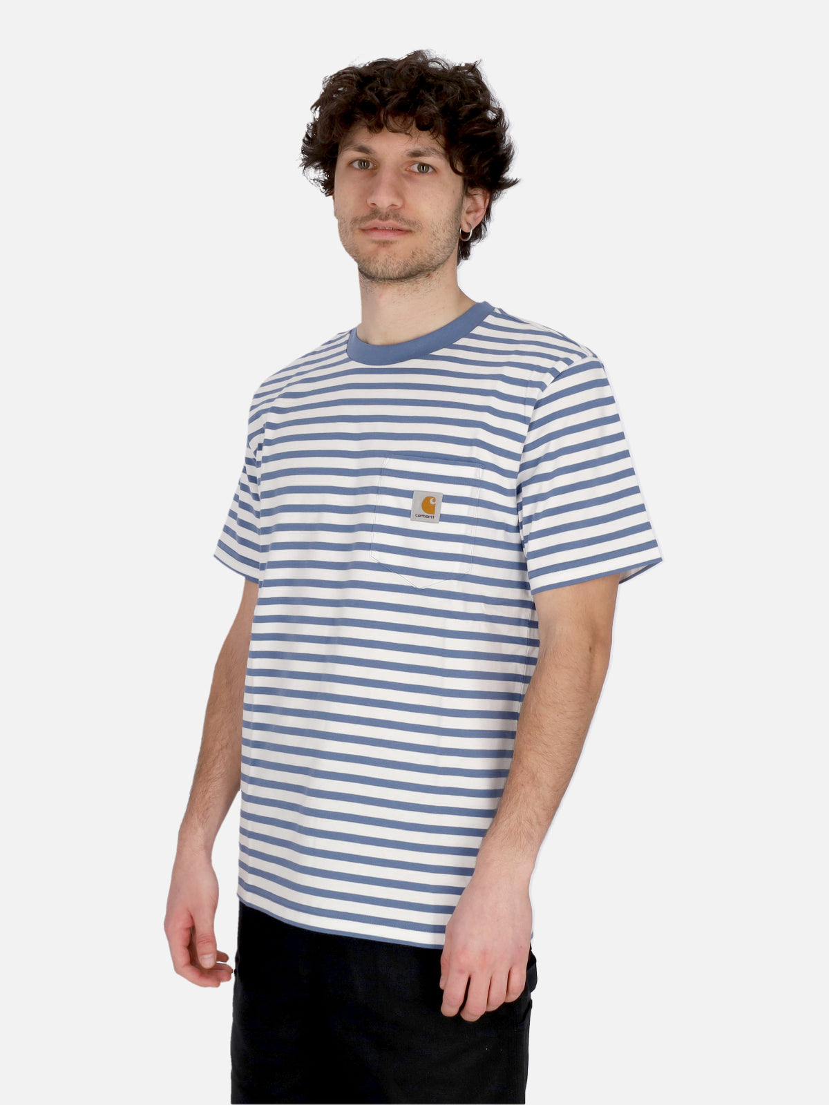 Seidler Pocket Tee Men's T-Shirt Seidler Stripe/sorrent/white