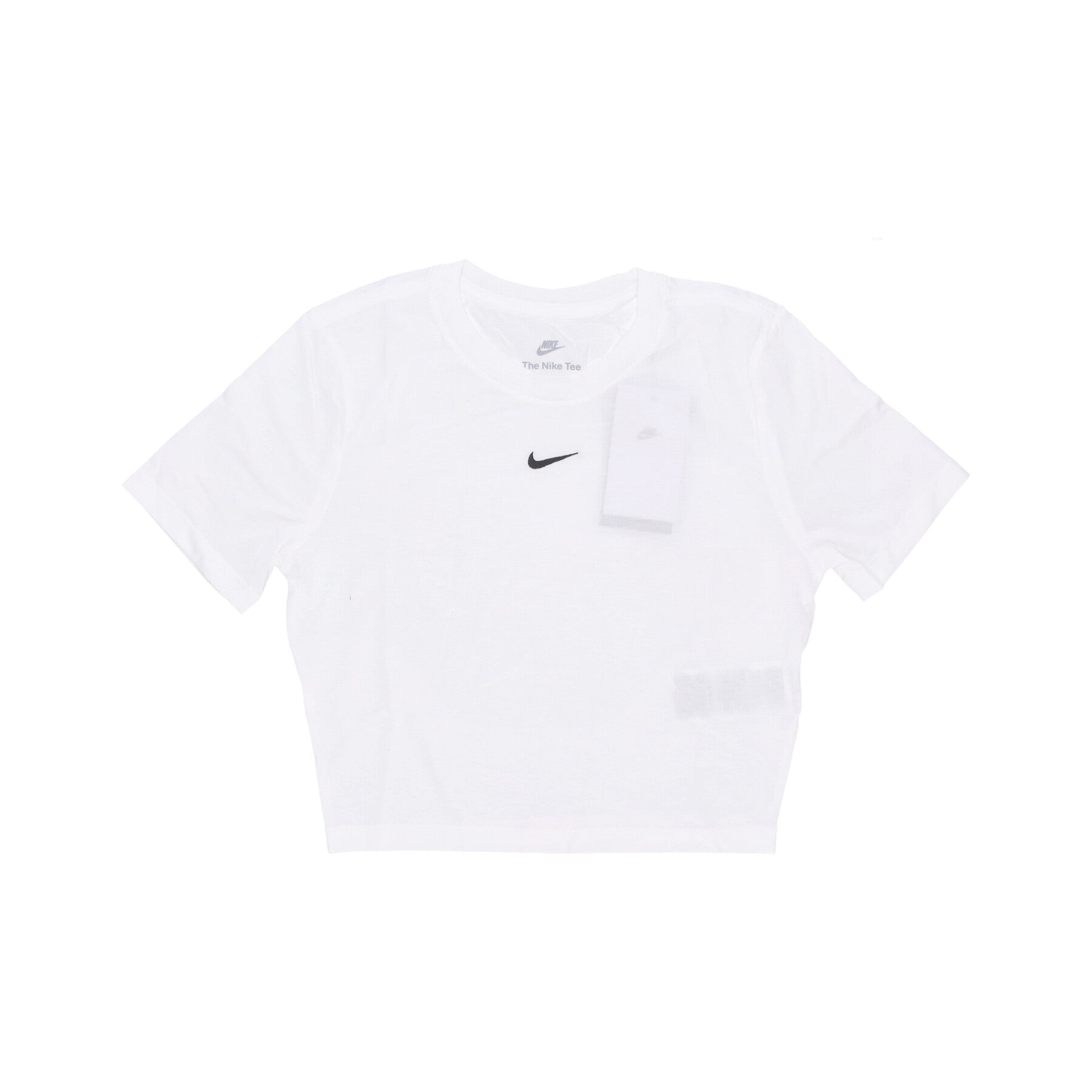 W Sportswear Essential Slim-fit Crop Tee Women's Short T-Shirt White/white/black