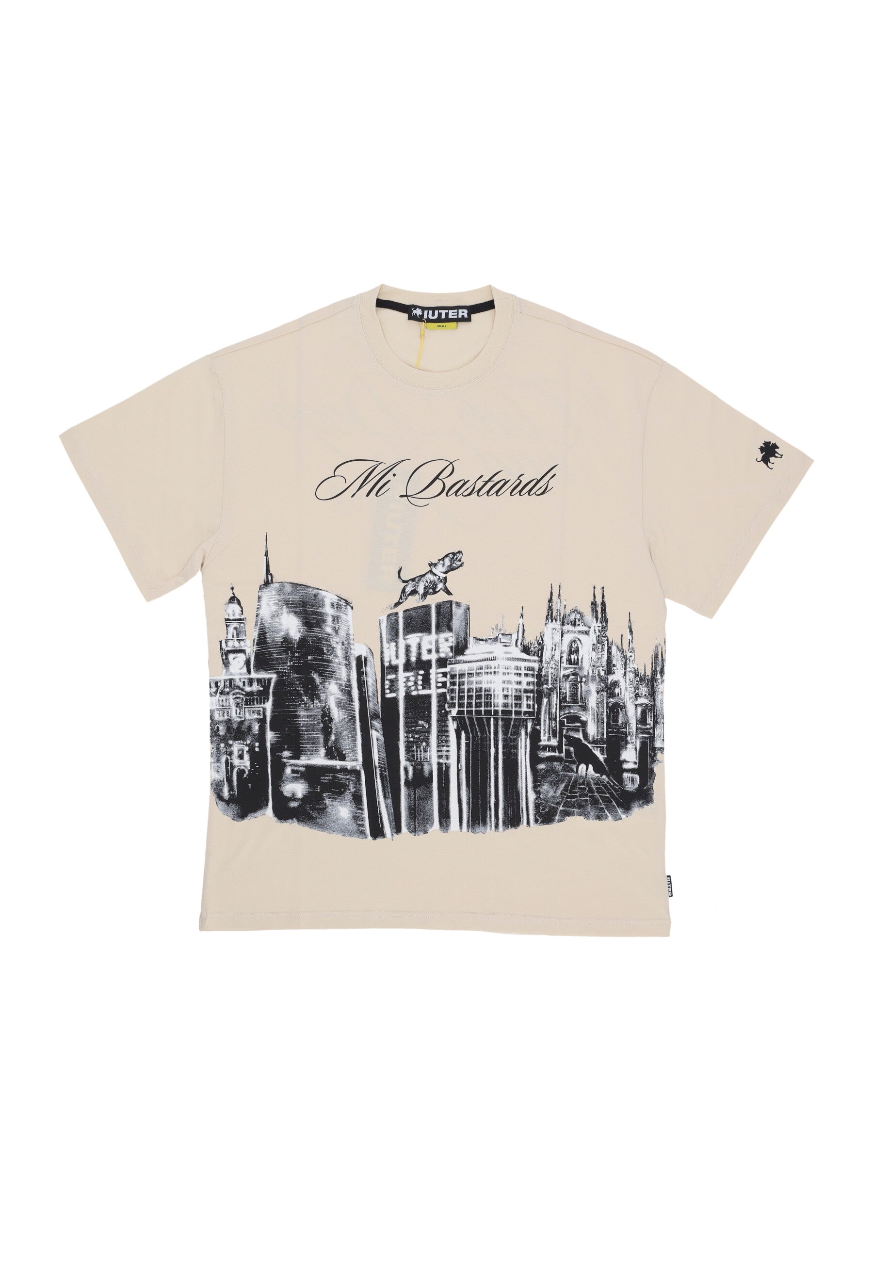 Herren Skyline Tee X Club Dogo Dusty White T-Shirt