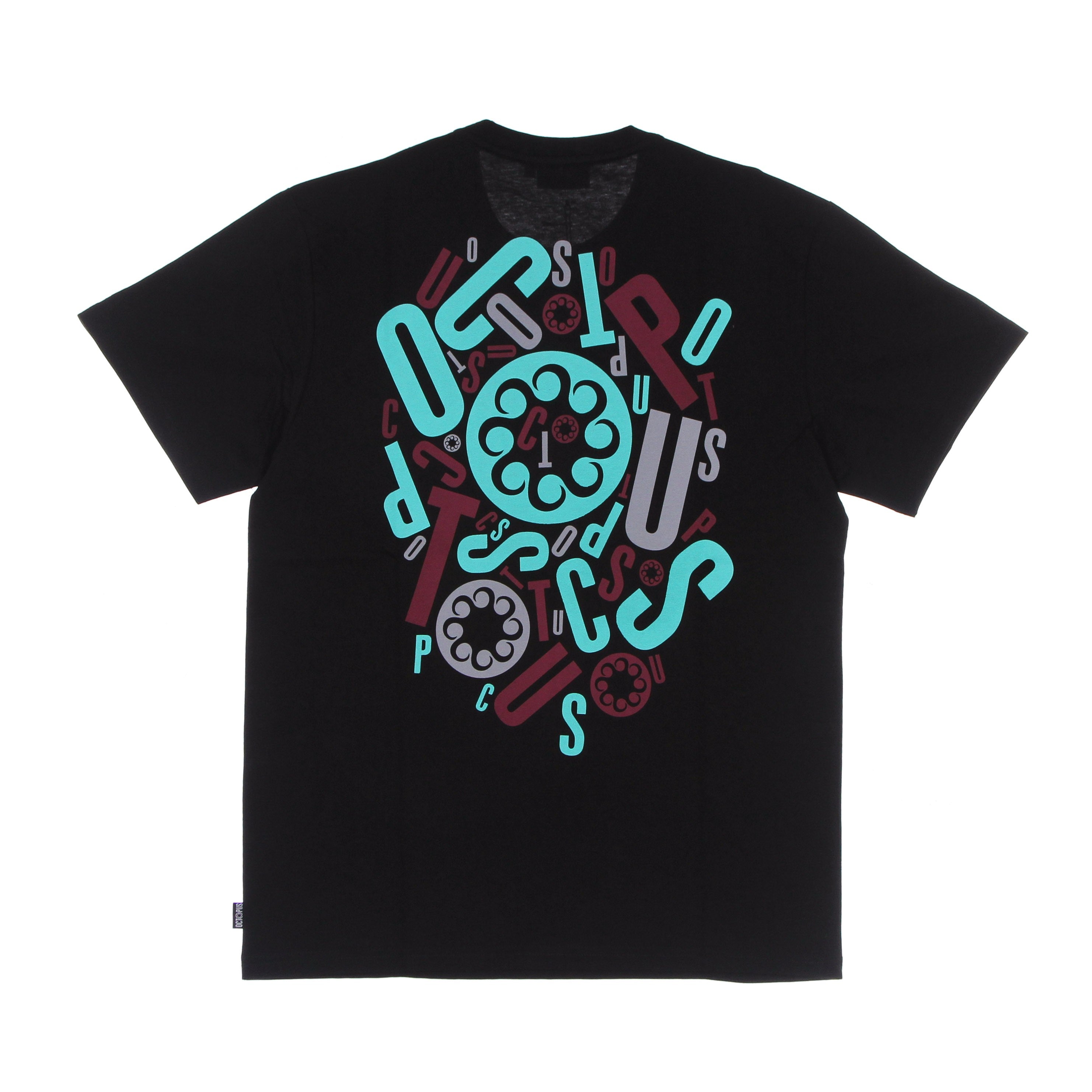 Octopus, Maglietta Uomo Letterz Logo Tee, 