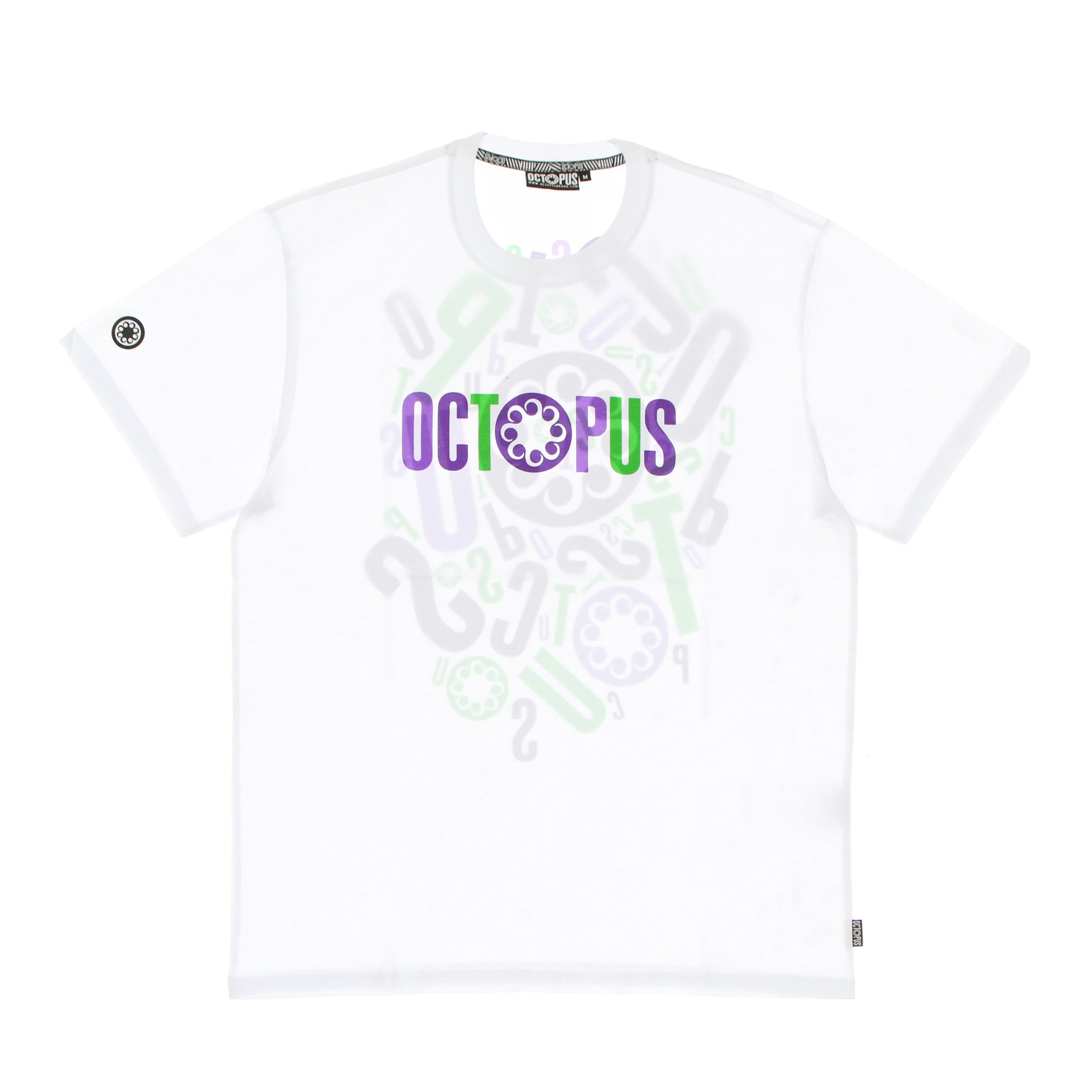 Octopus, Maglietta Uomo Letterz Logo Tee, White