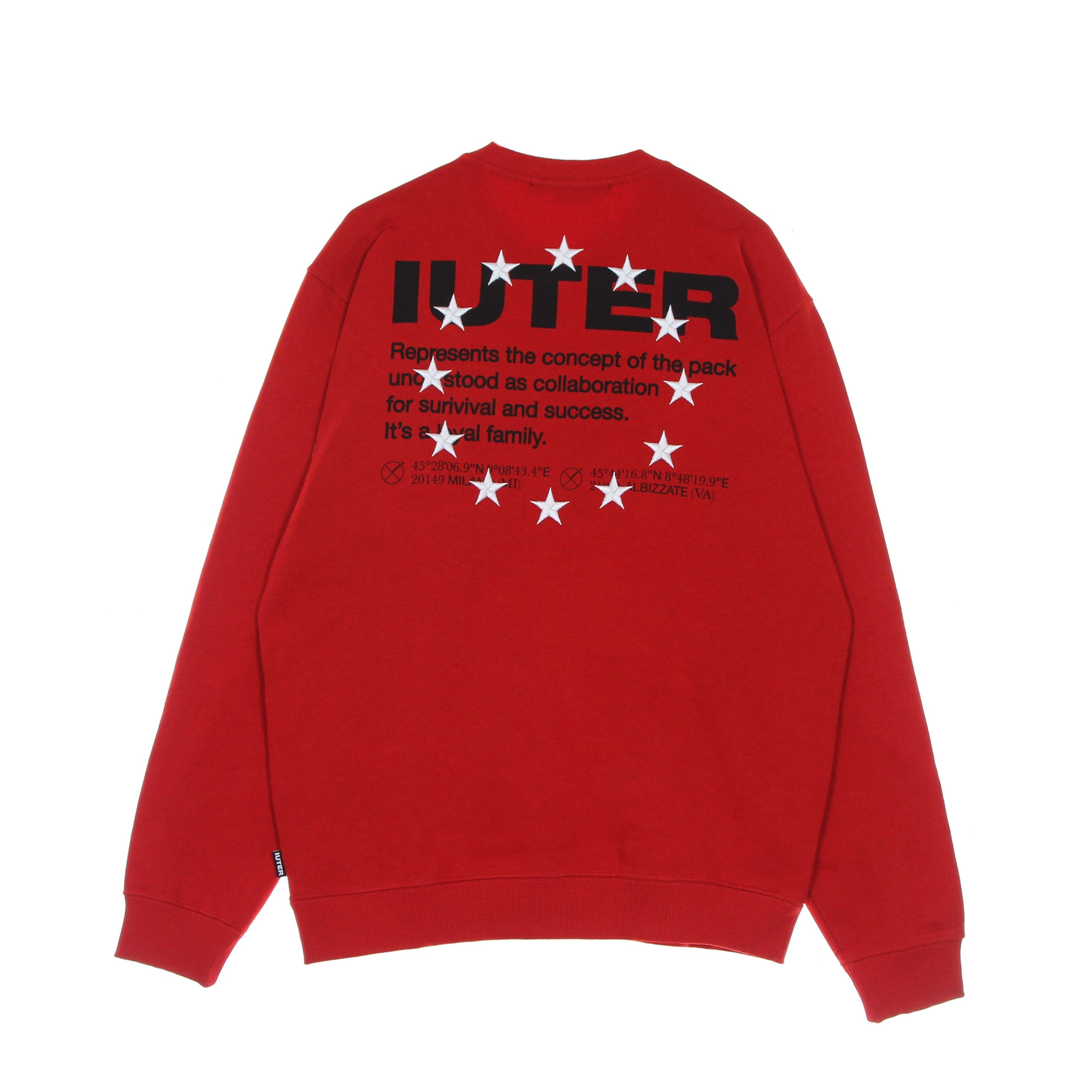 Iuter, Felpa Girocollo Uomo Info Crewneck, 