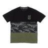 Dolly Noire, Maglietta Uomo Camo Section Tee, Black/olive