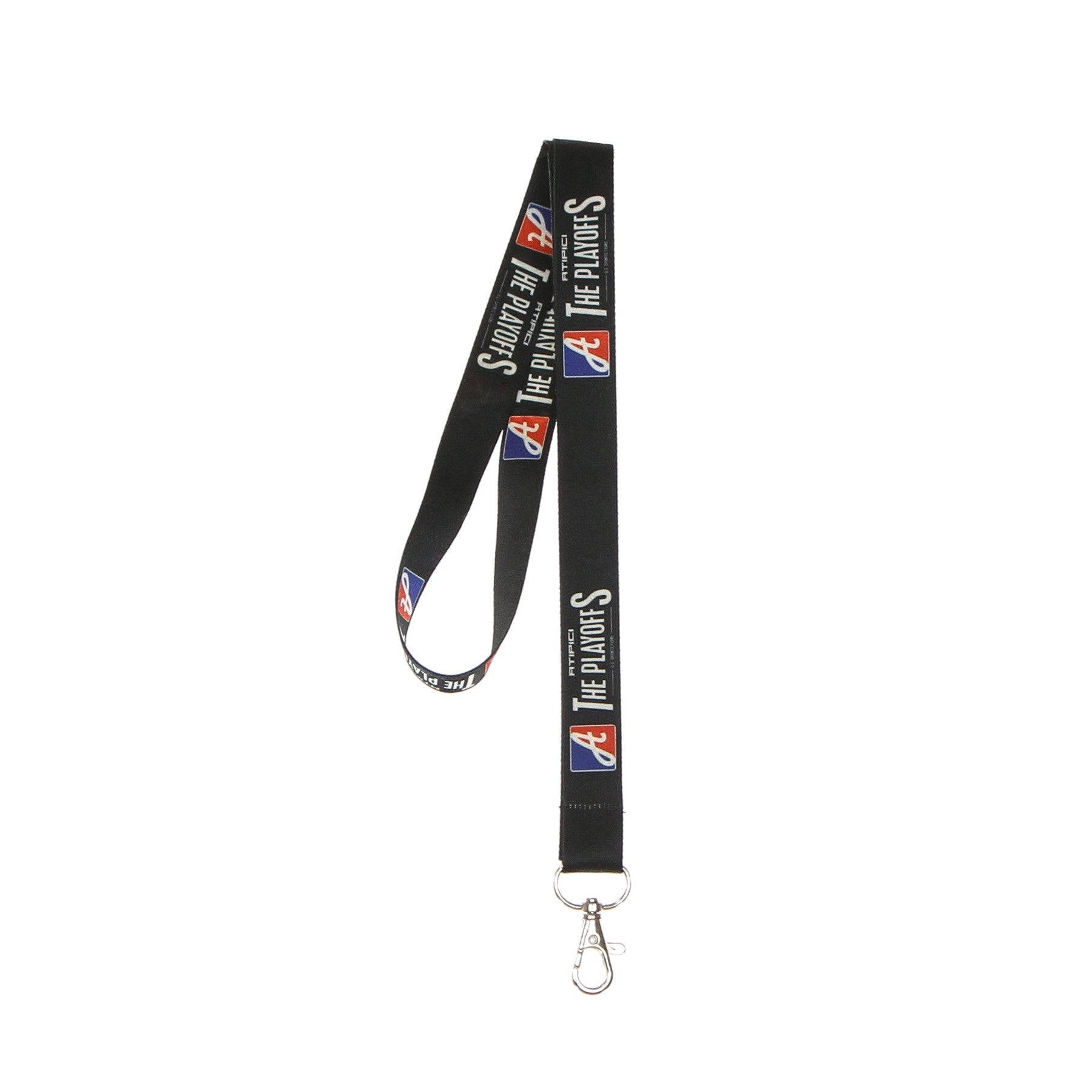 Atipici, Portachiavi Laccetto Uomo The Playoffs Lanyard, Black