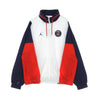 Jordan, Giacca A Vento Uomo Paris Saint-germain Nylon Hooded Jacket, White/midnight Navy