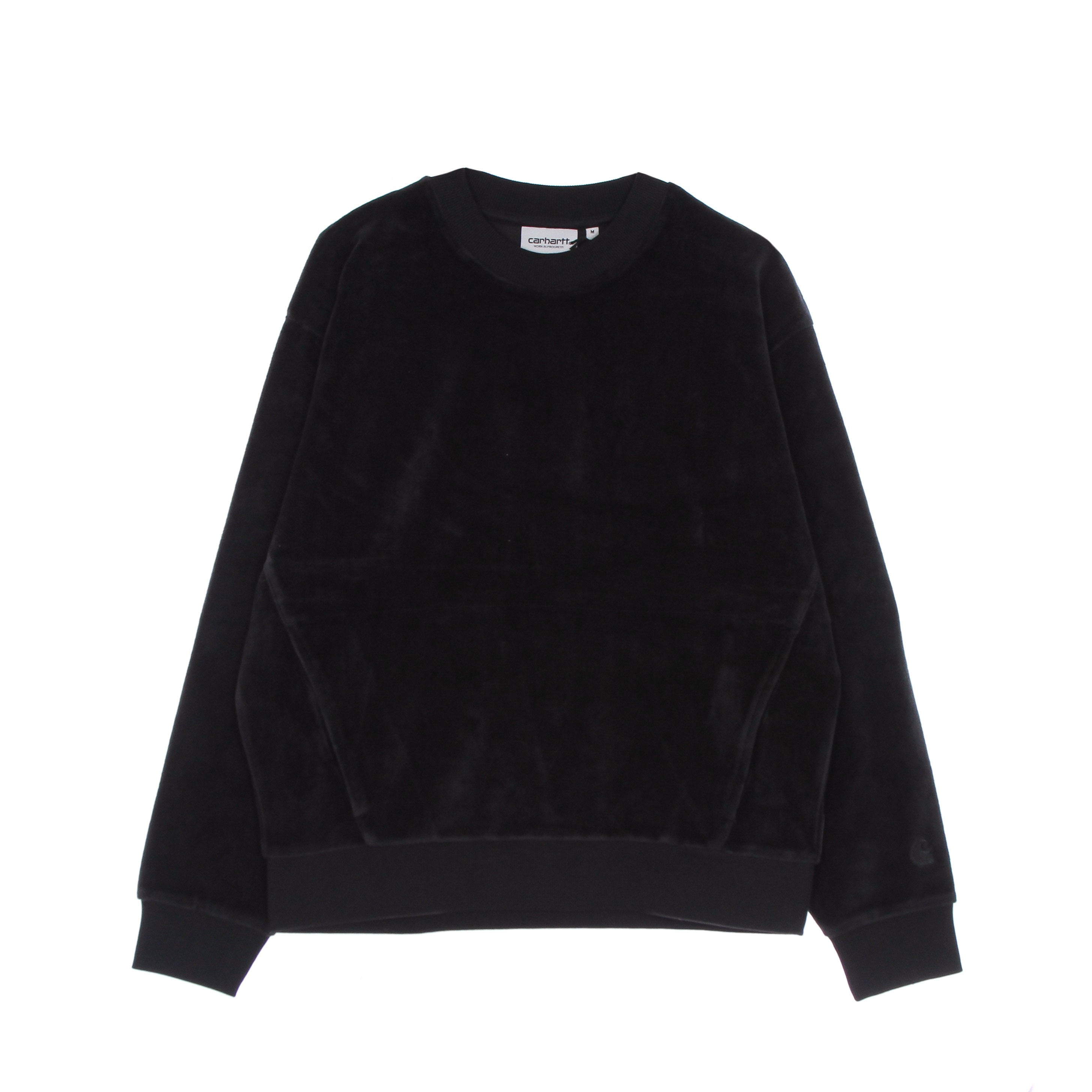 Carhartt Wip, Felpa Girocollo Donna W Silverton Sweat, Black