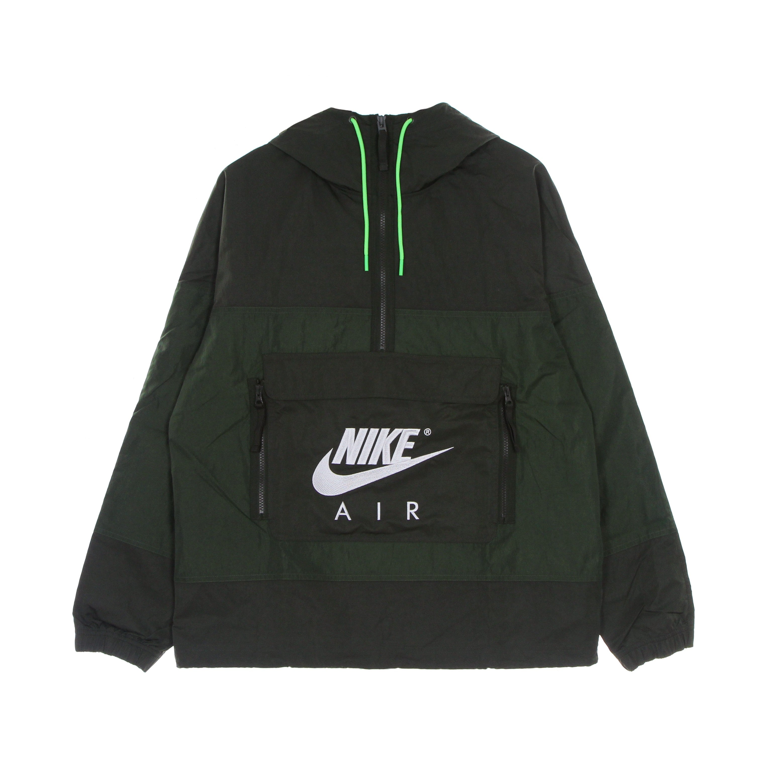 Nike, Giacca Tuta Cappuccio Uomo Air Ul Anorak, Sequoia/carbon Green/white