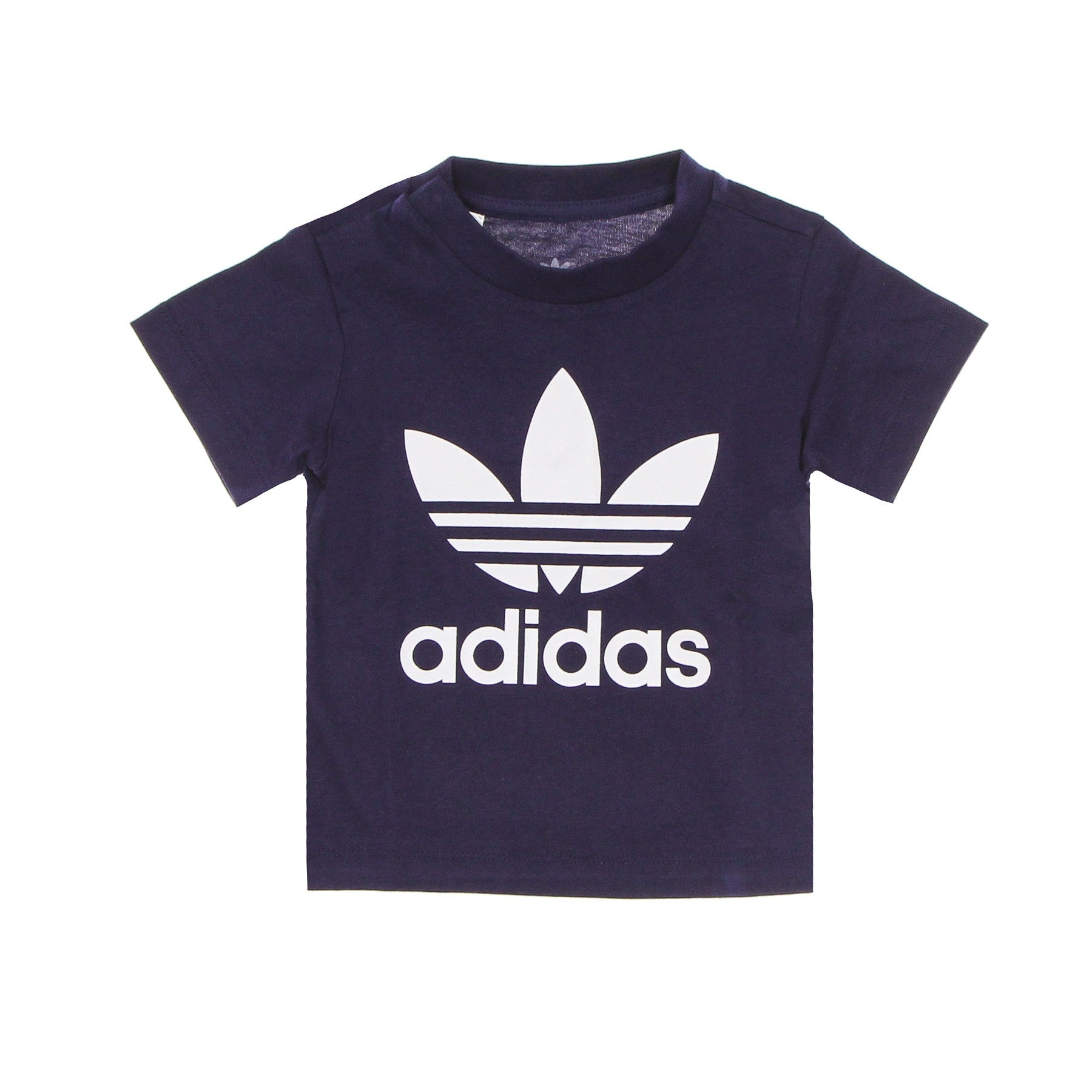 Adidas, Maglietta Bambino Trefoil Tee, Night Sky/white