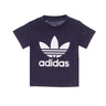 Adidas, Maglietta Bambino Trefoil Tee, Night Sky/white