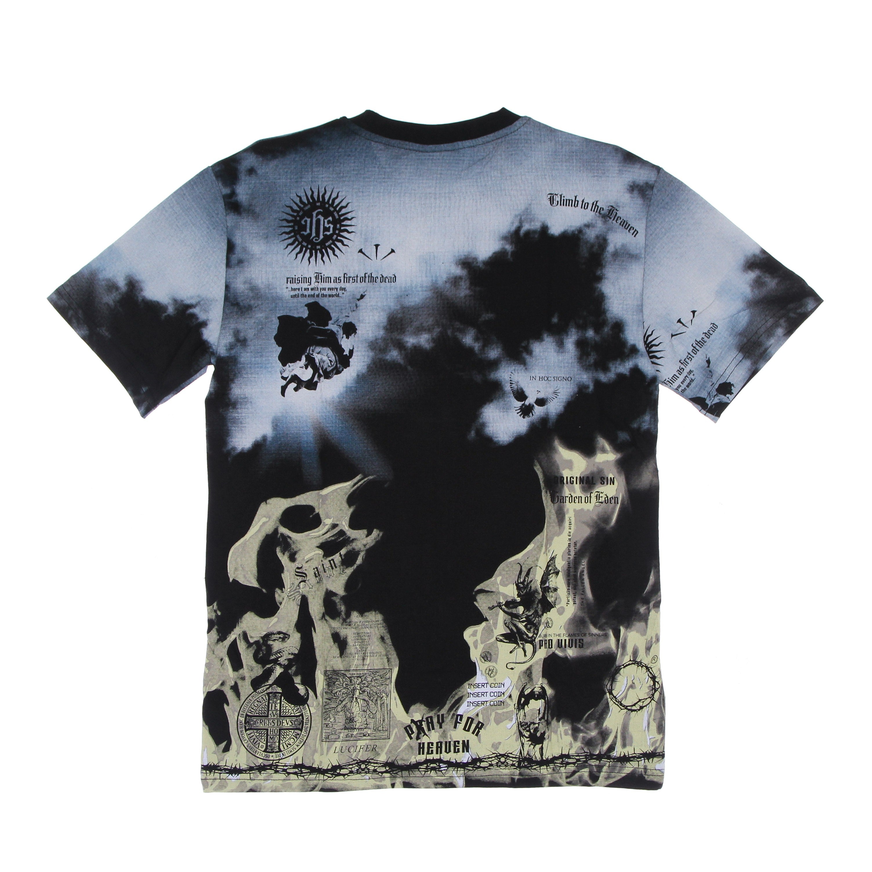 Ihs, Maglietta Uomo Clouds & Flames Tee, 