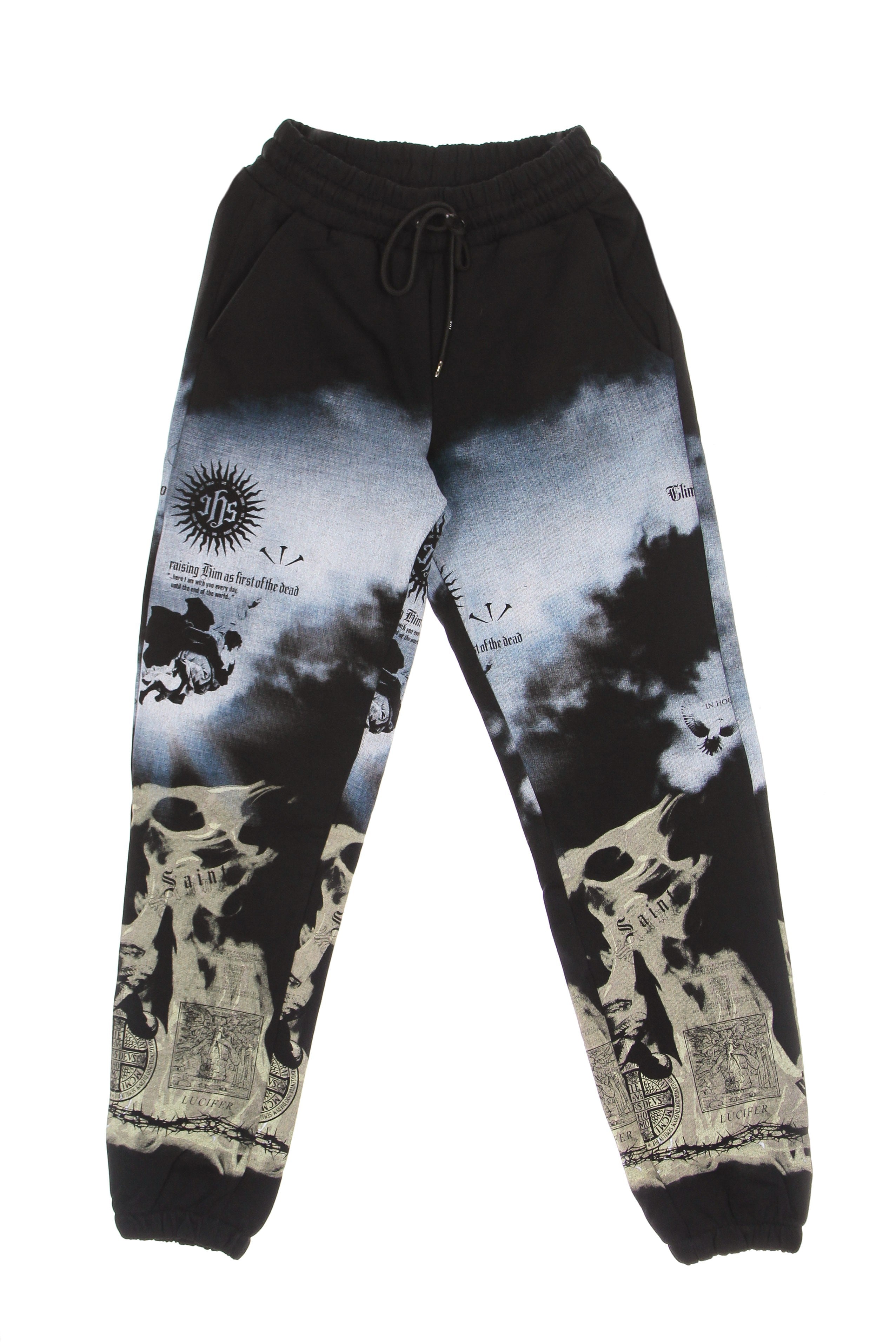 Ihs, Pantalone Tuta Leggero Uomo Clouds & Flames Jogger, 