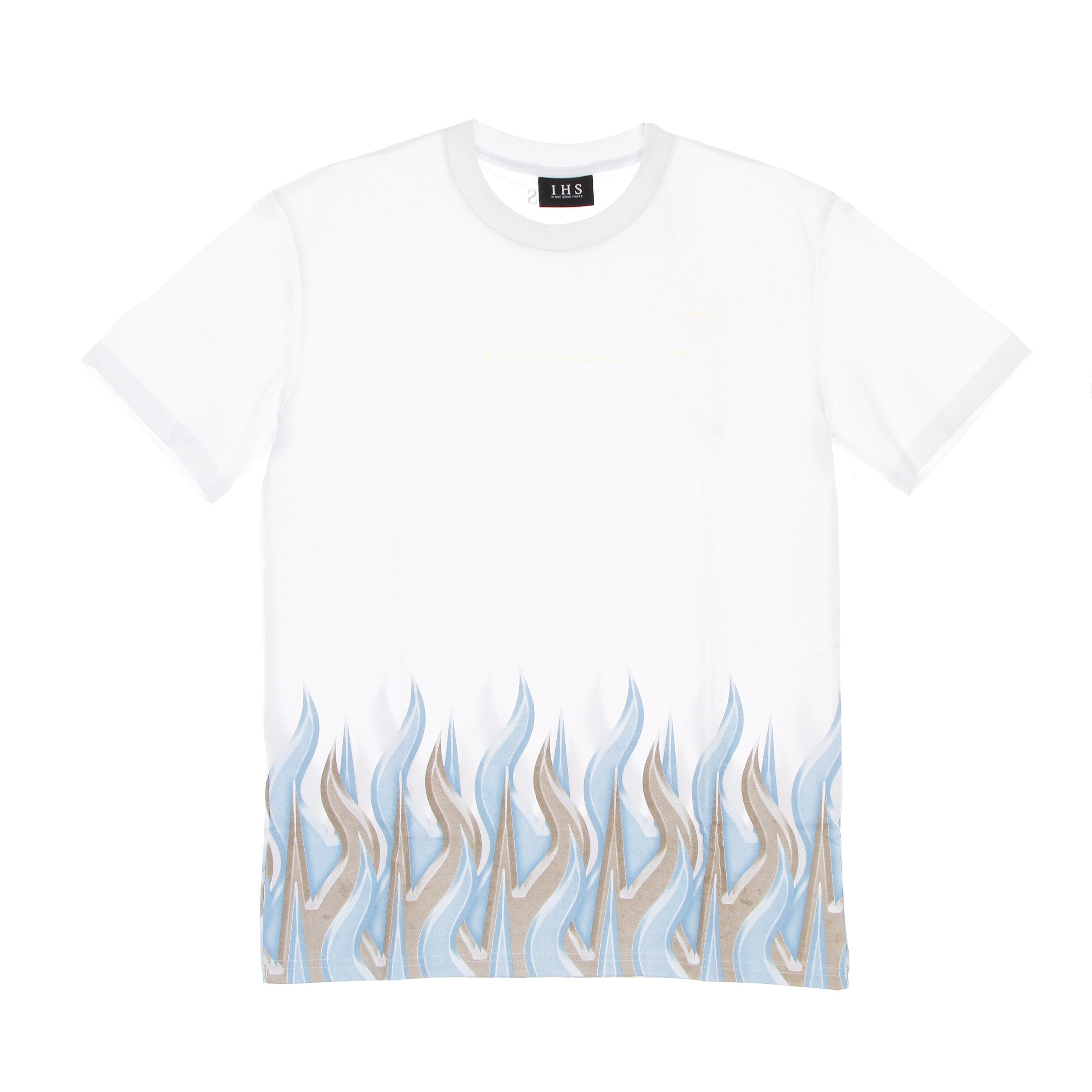 Ihs, Maglietta Uomo New Flames Tee, White