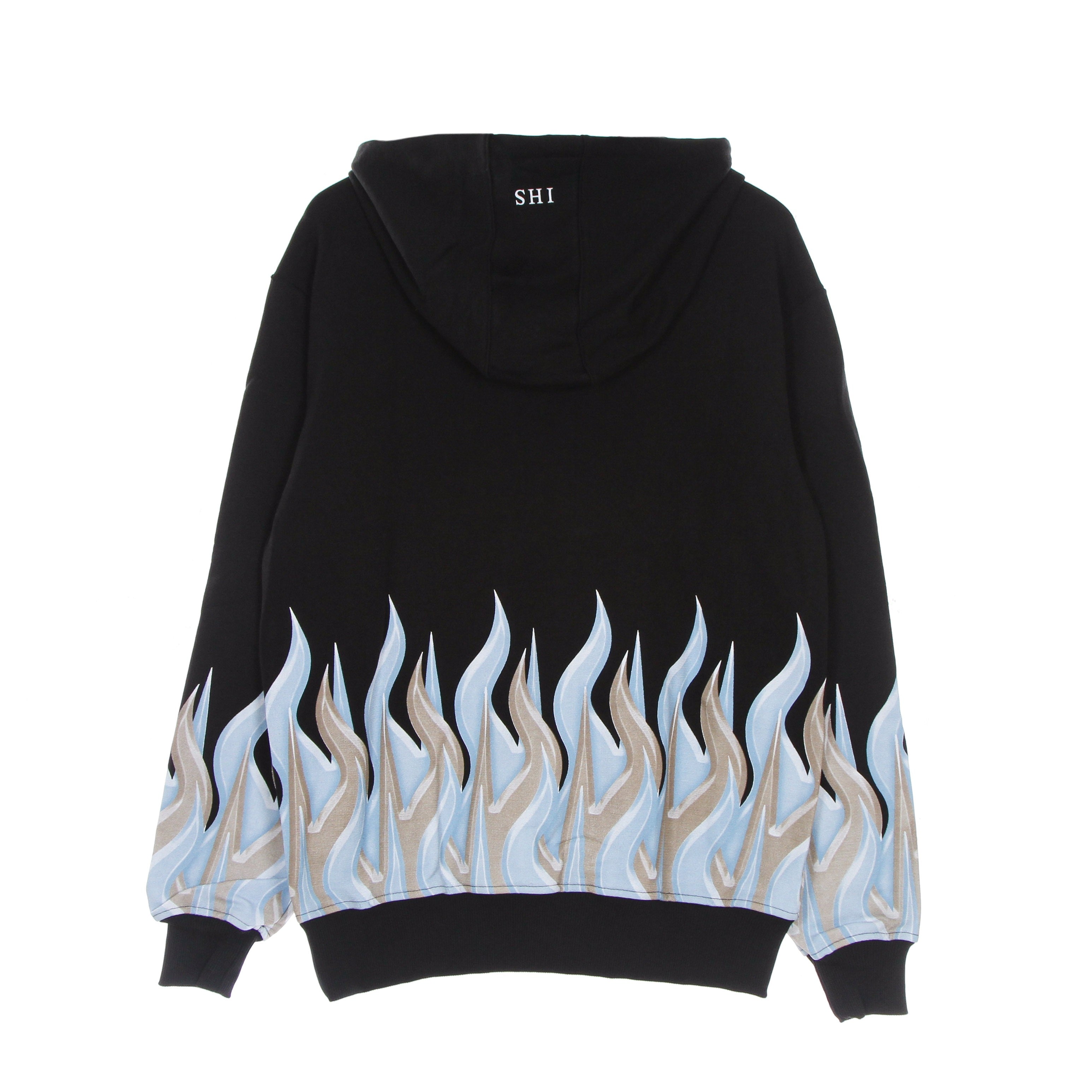 Ihs, Felpa Leggera Cappuccio Uomo New Flames Hoodie, 
