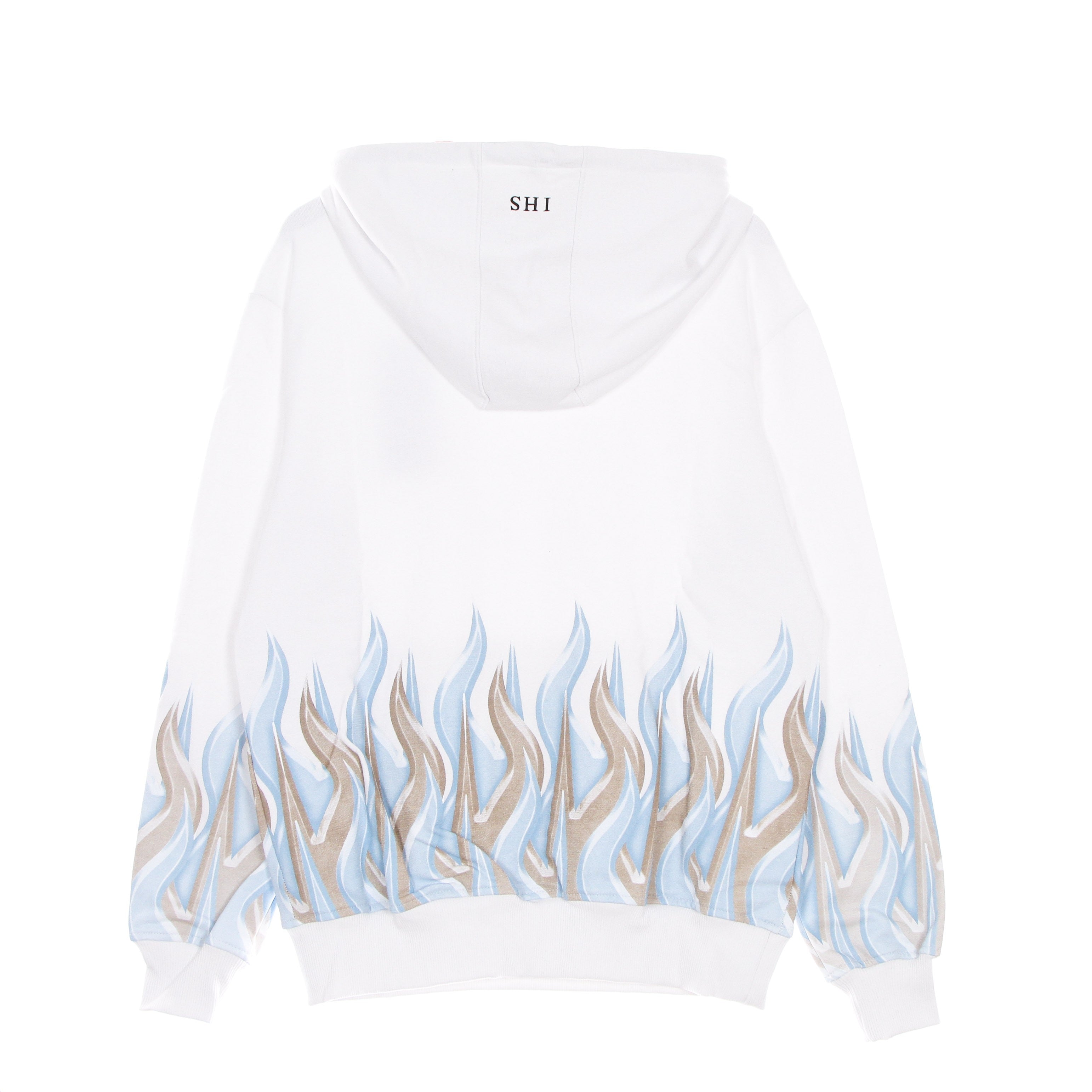 Ihs, Felpa Leggera Cappuccio Uomo New Flames Hoodie, 