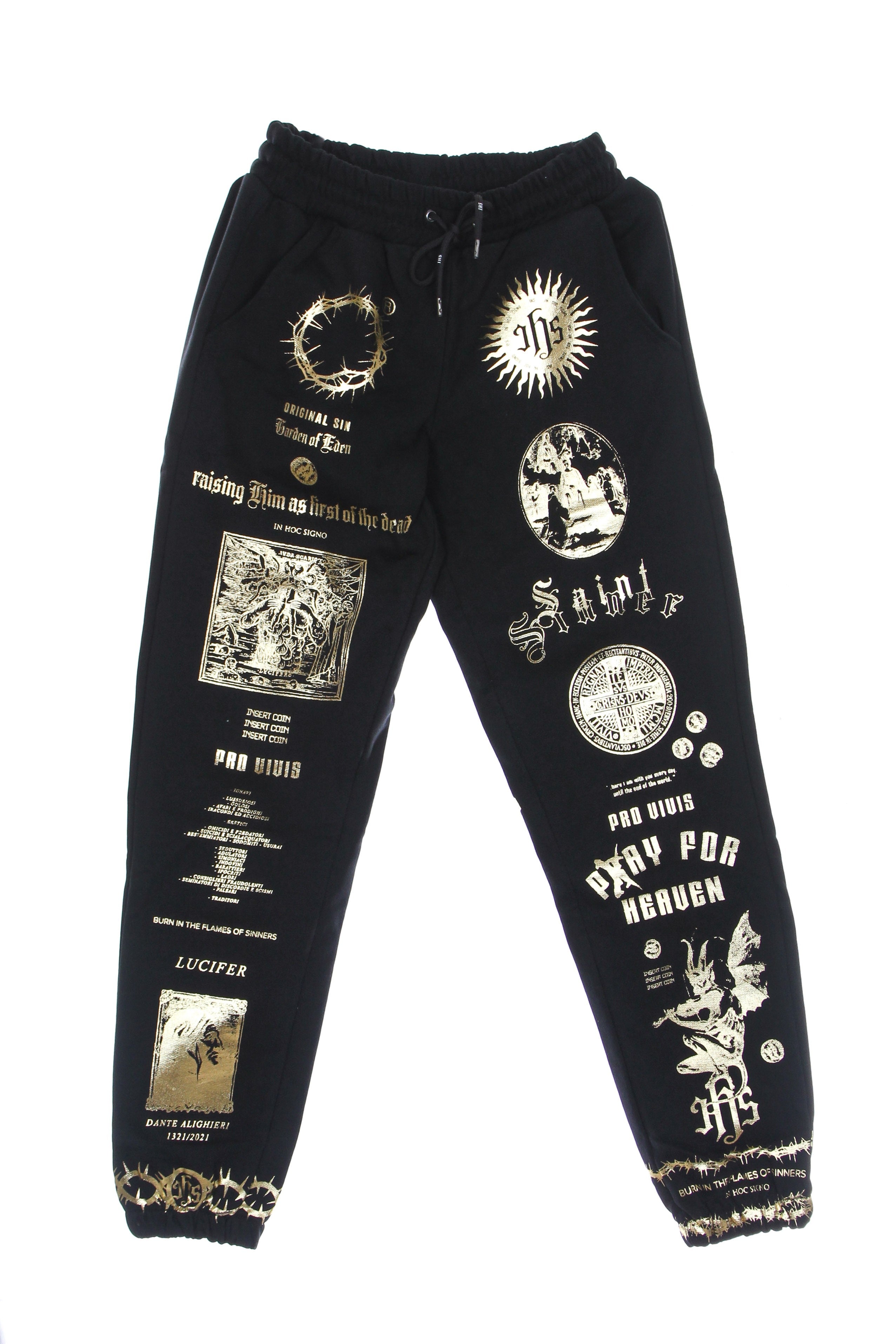 Ihs, Pantalone Tuta Leggero Uomo Gold Manifesto Jogger, 