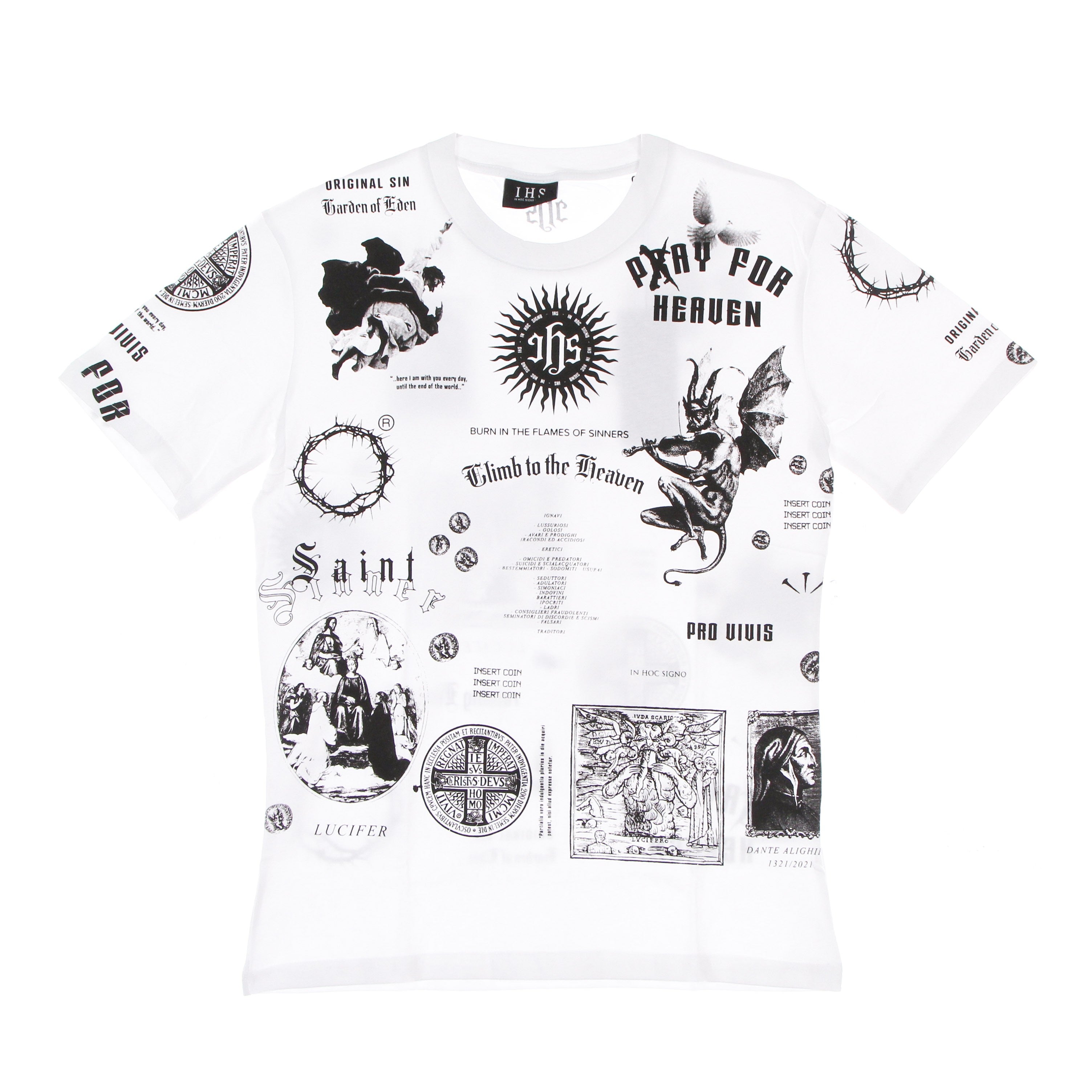 Ihs, Maglietta Uomo Solid Manifesto Tee, White