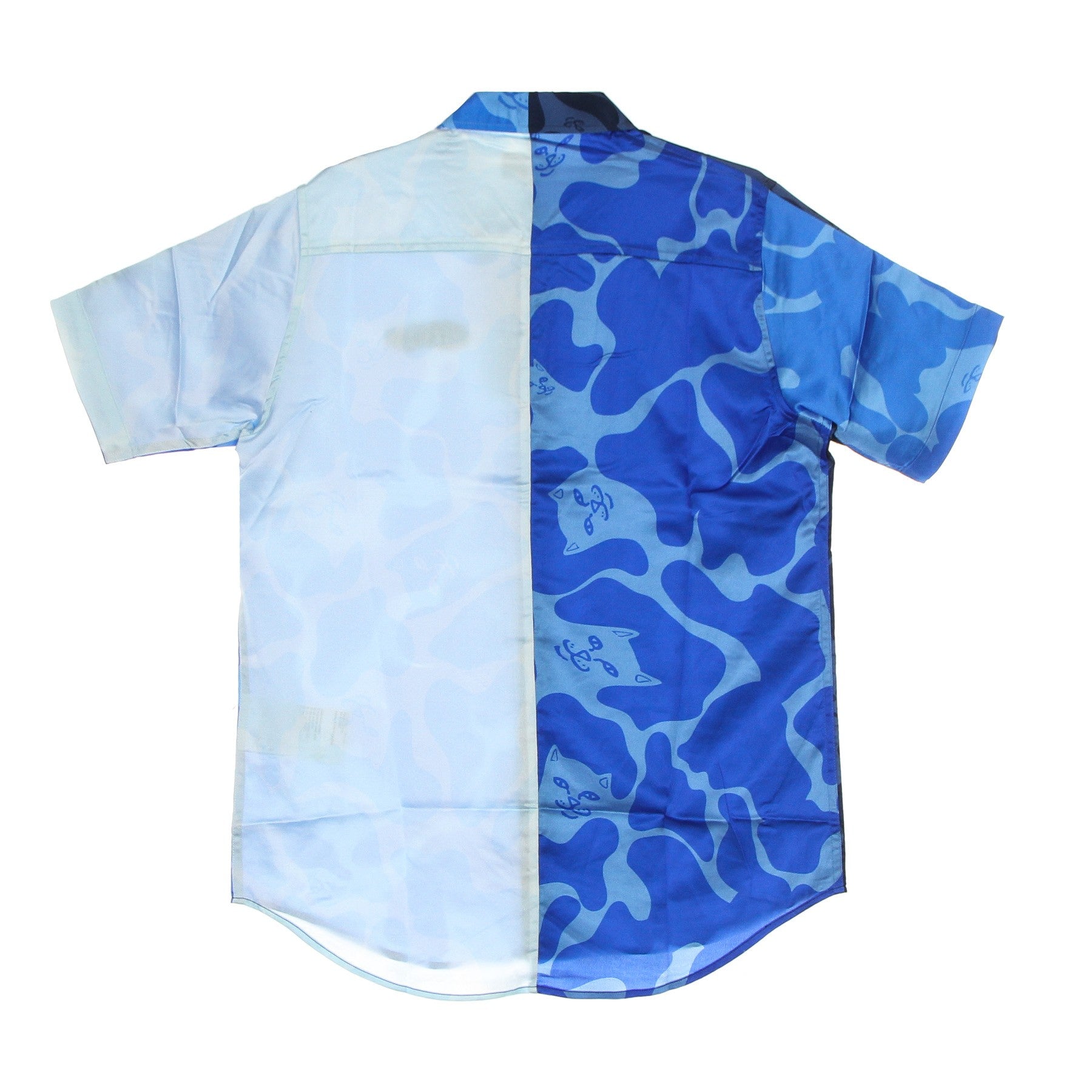 Men's Short Sleeve Shirt Soho Button Up Shirt Blue