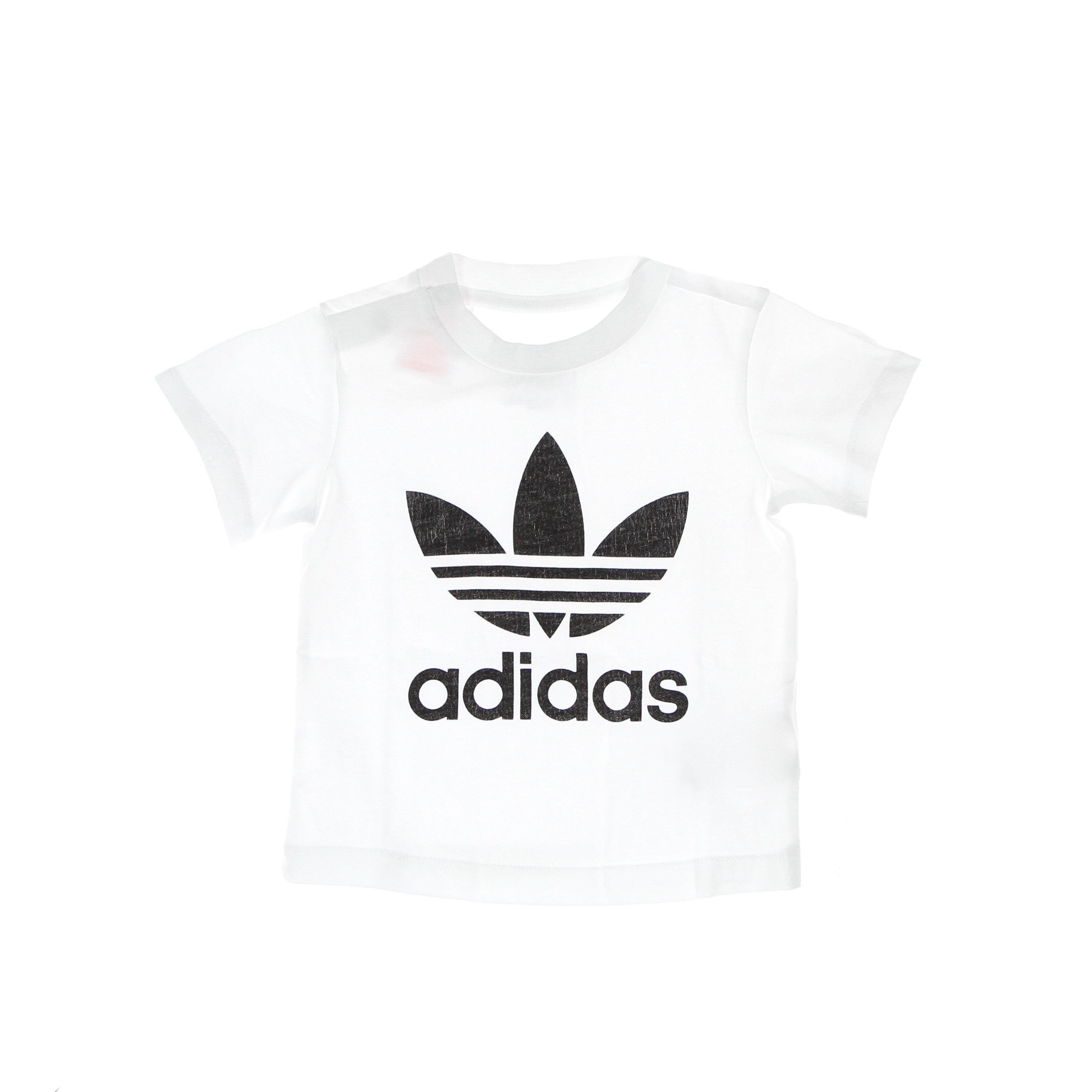 Adidas, Maglietta Bambino Trefoil Tee, White/black