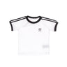 Adidas, Maglietta Bambino 3-stripes Tee, White/black