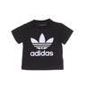 Adidas, Maglietta Bambino Trefoil Tee, Black/white