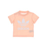 Adidas, Maglietta Bambina Trefoil Tee, Hazcor/white