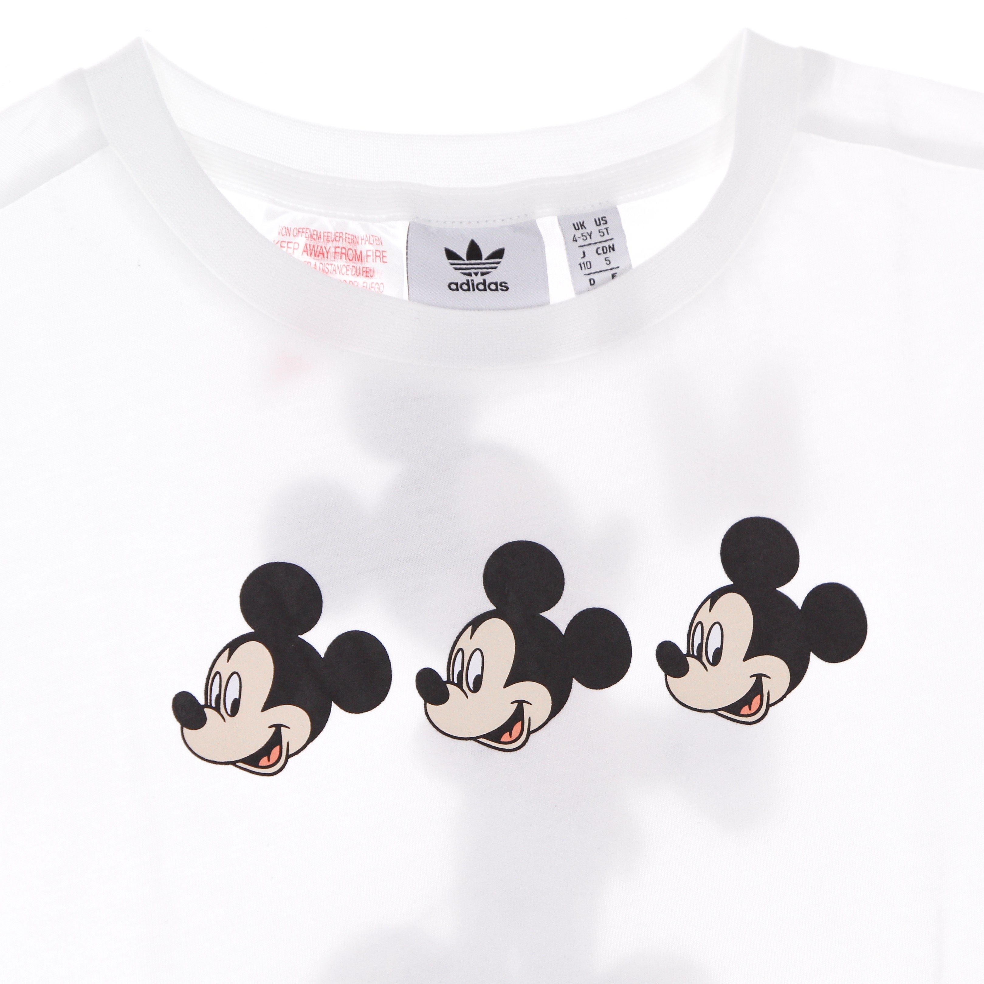 Adidas, Maglietta Bambino Mickey Tee X Disney, White