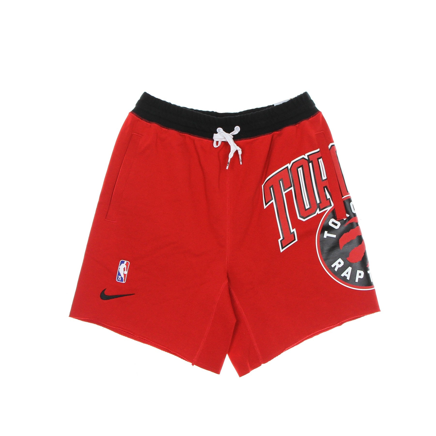 Nike Nba, Pantalone Corto Tuta Uomo Nba Short Fleece Courtside 75 Torrap, University Red/black/white/black