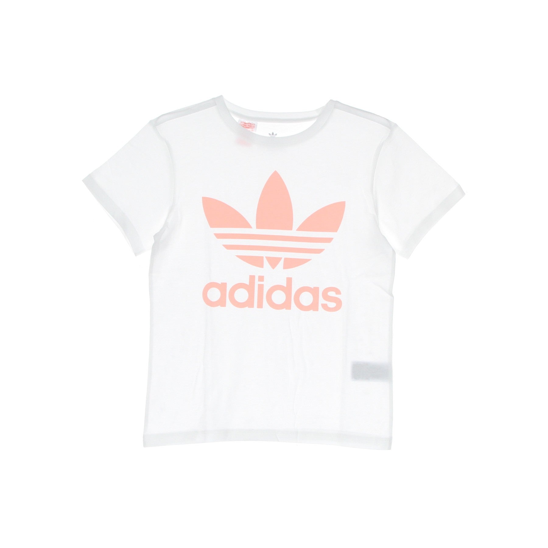 Adidas, Maglietta Ragazza Trefoil Tee, White/haze Coral