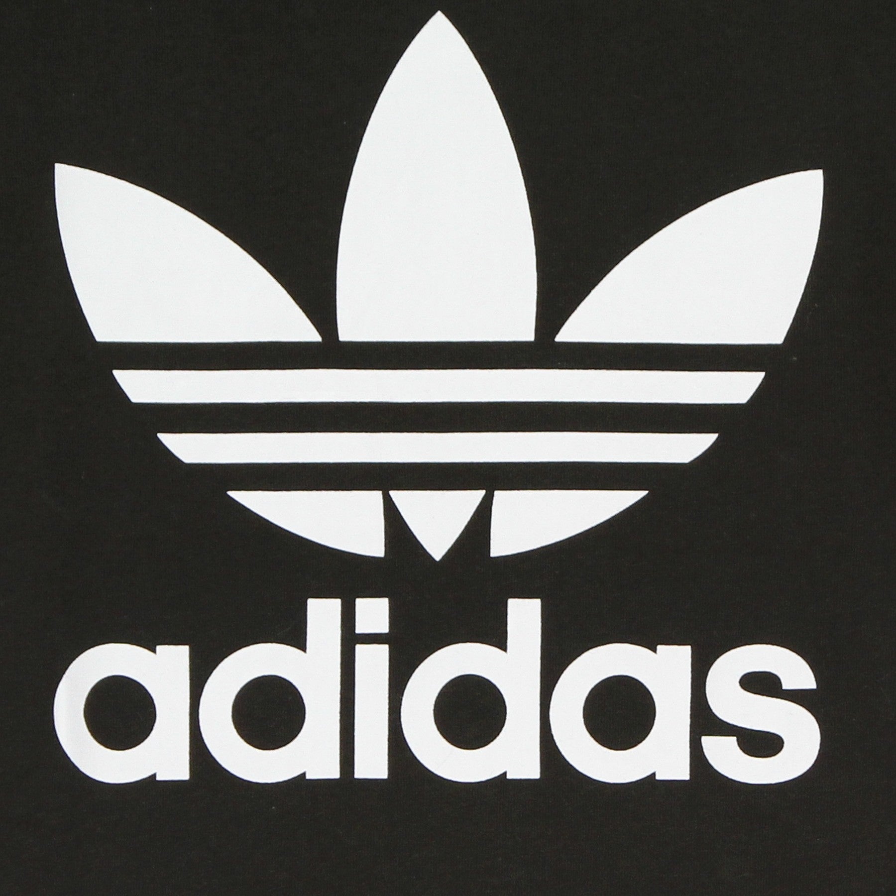 Adidas, Maglietta Bambino Trefoil Tee, Black/white